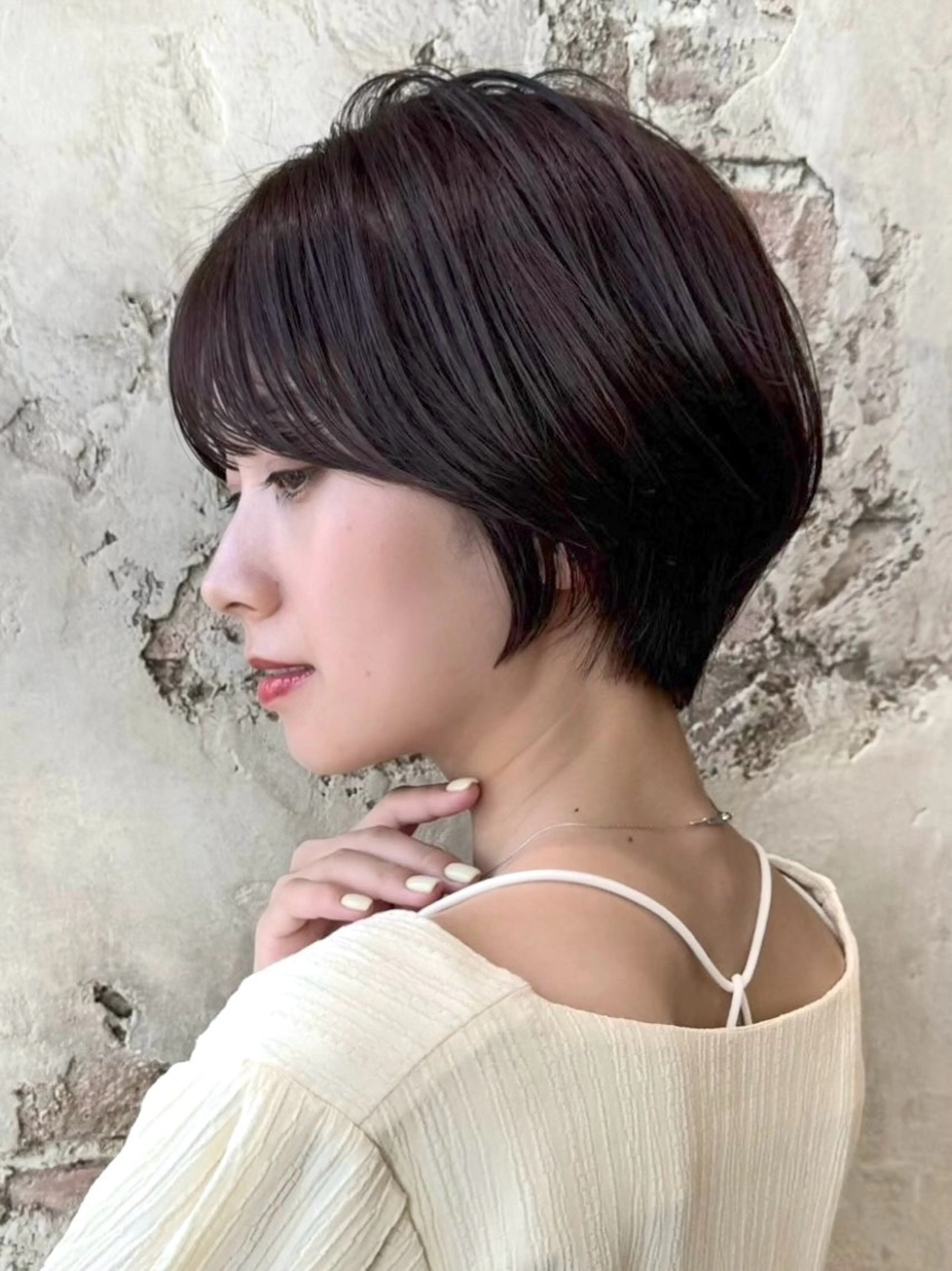 ショート カラー カット ヘアカラー トリートメント 💍新宿ショート 💍岩田莉奈のヘアスタイル
