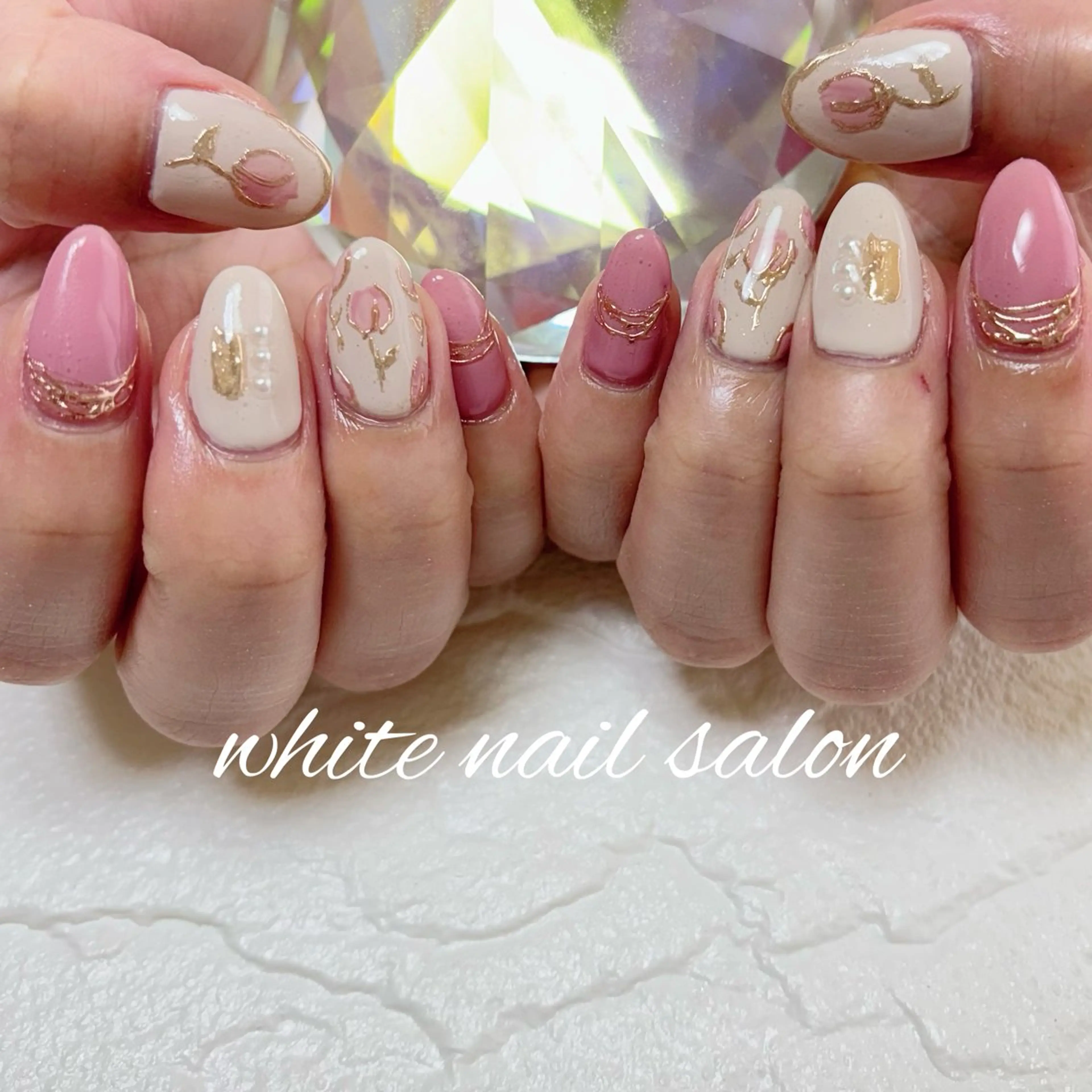ネイル フットネイル ハンドネイル white nail salonのネイルデザイン