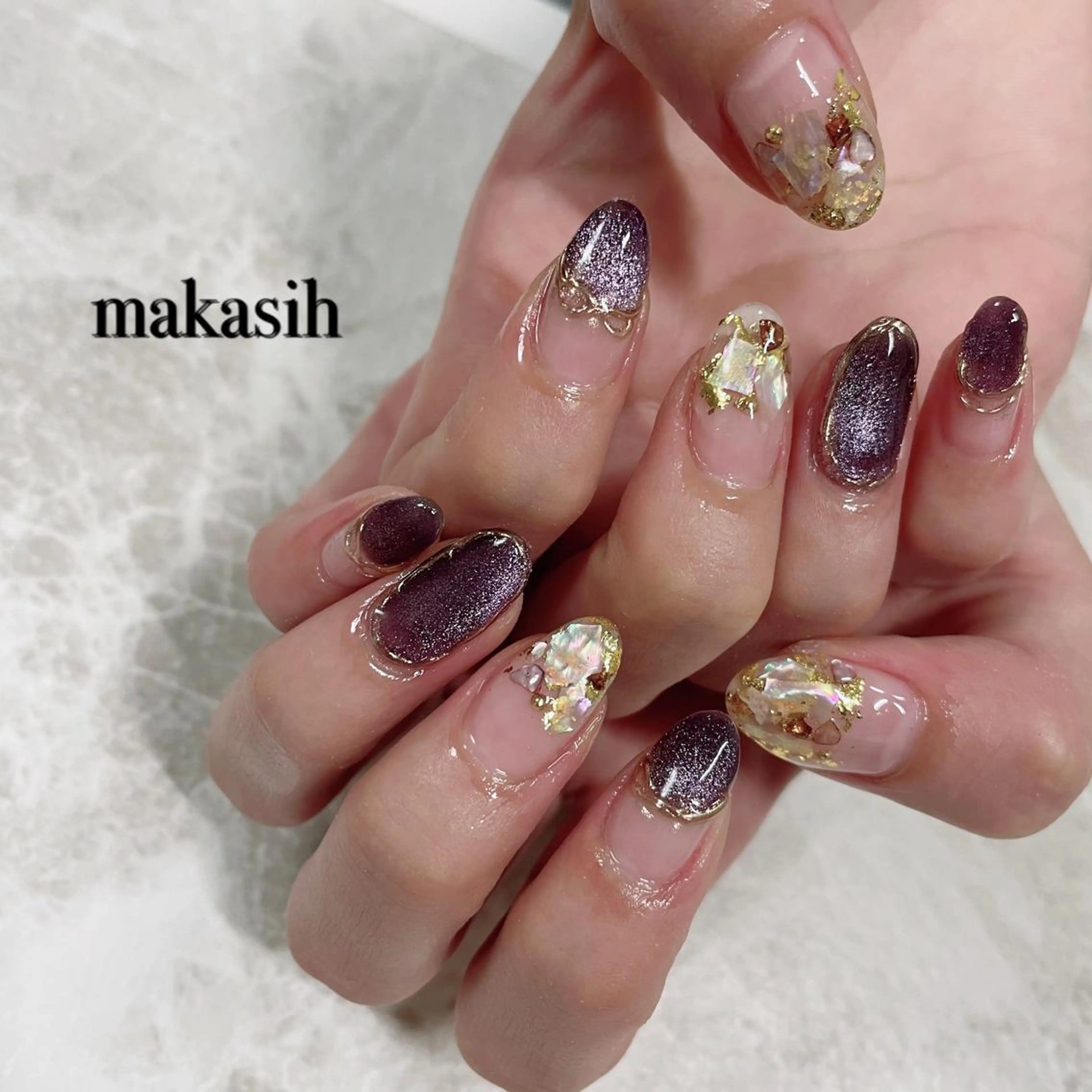 ネイル マグネットネイル ミラーネイル 濱田 美菜子のエステ・リラクイメージ