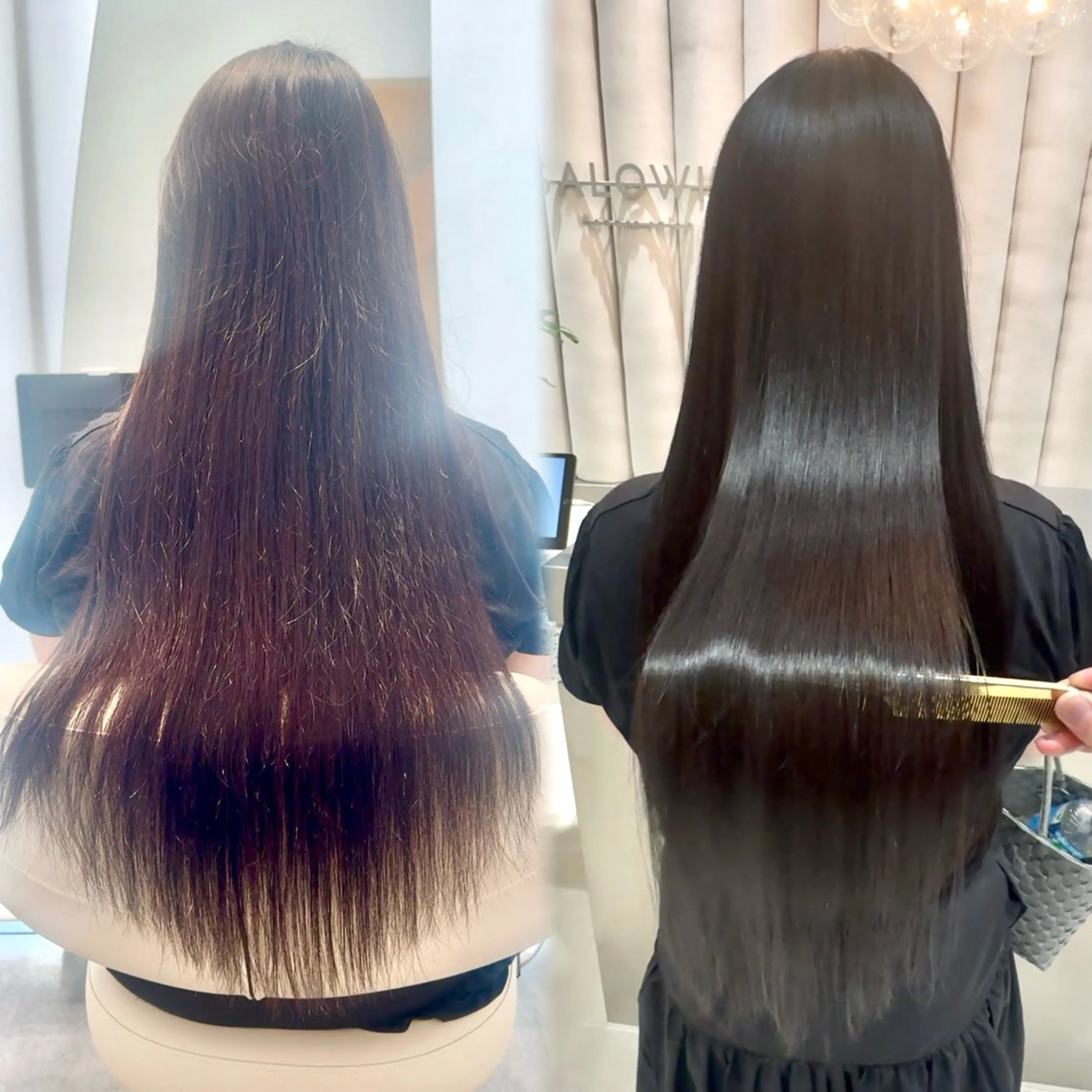 🪞先着2名ブリーチ毛、ロングの方はこちら🤍カット+アディクシー×髪質改善アンジーカラー＋髪質改善7ステップTR＋スパの写真