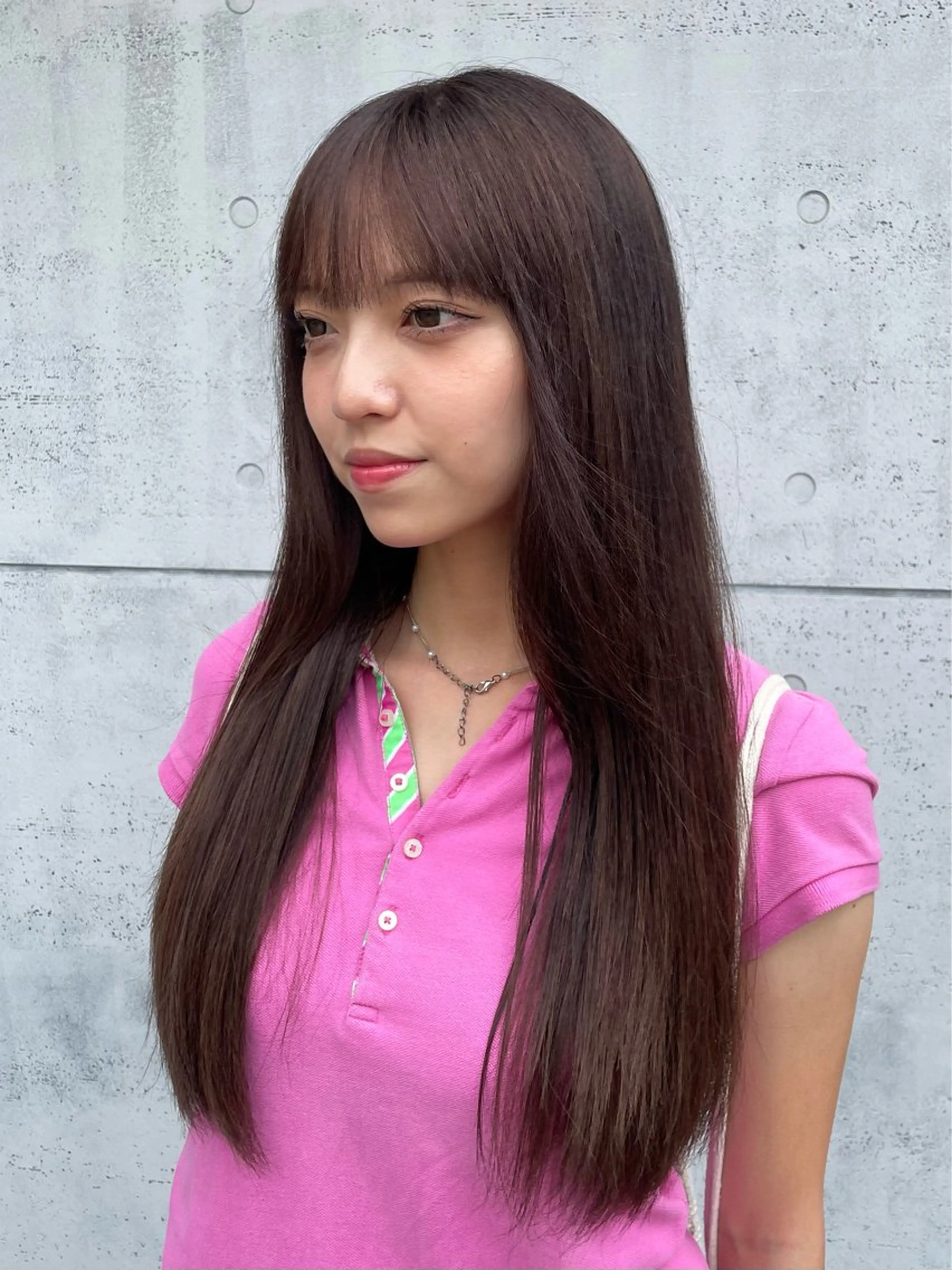 ロング カラー ブラウンカラー ショコラブラウン ヘアカラー トリートメント  ︎︎ 寧音のヘアスタイル