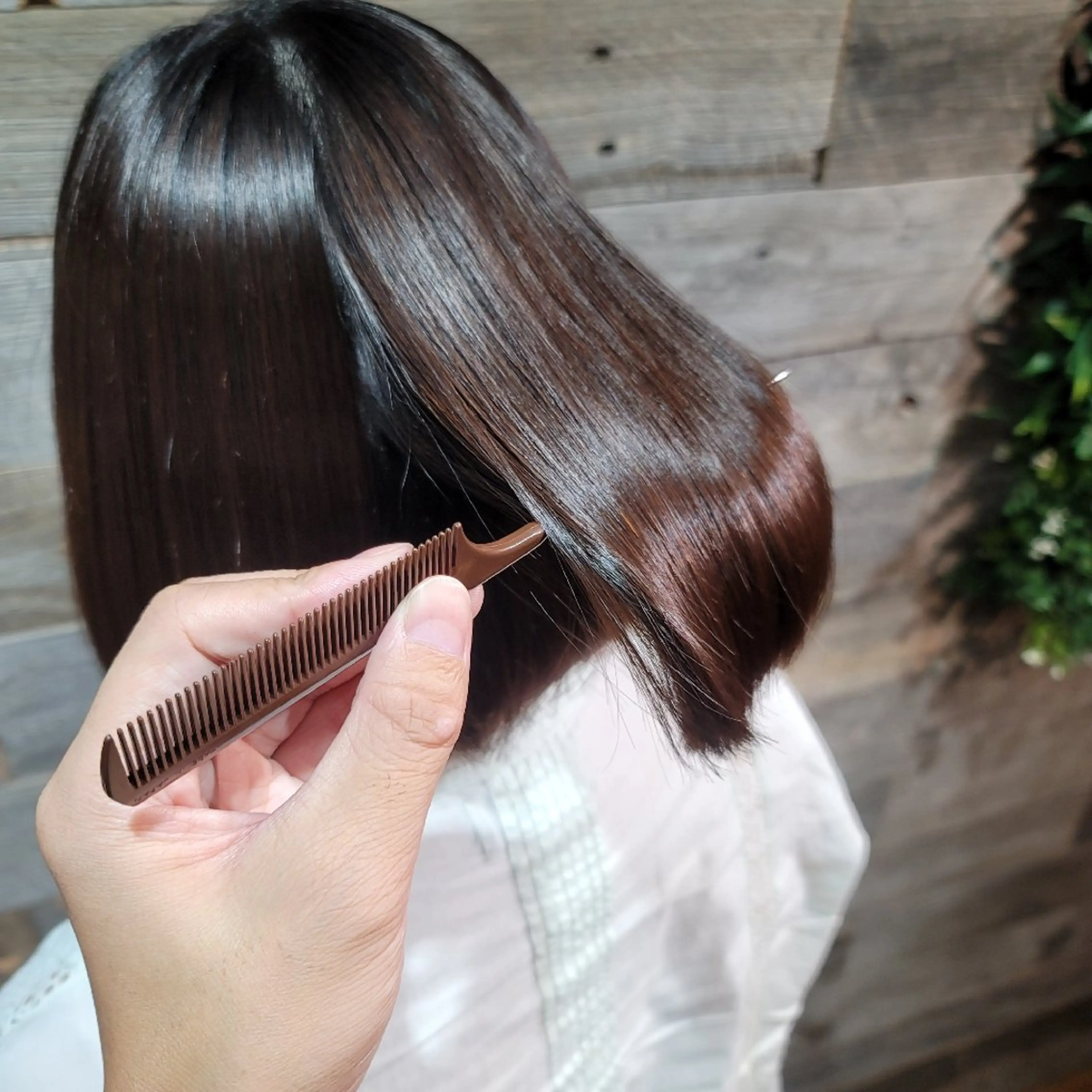 ミディアム 縮毛矯正 ツヤ髪専門美容師✨️ ナカノユウキのヘアスタイル