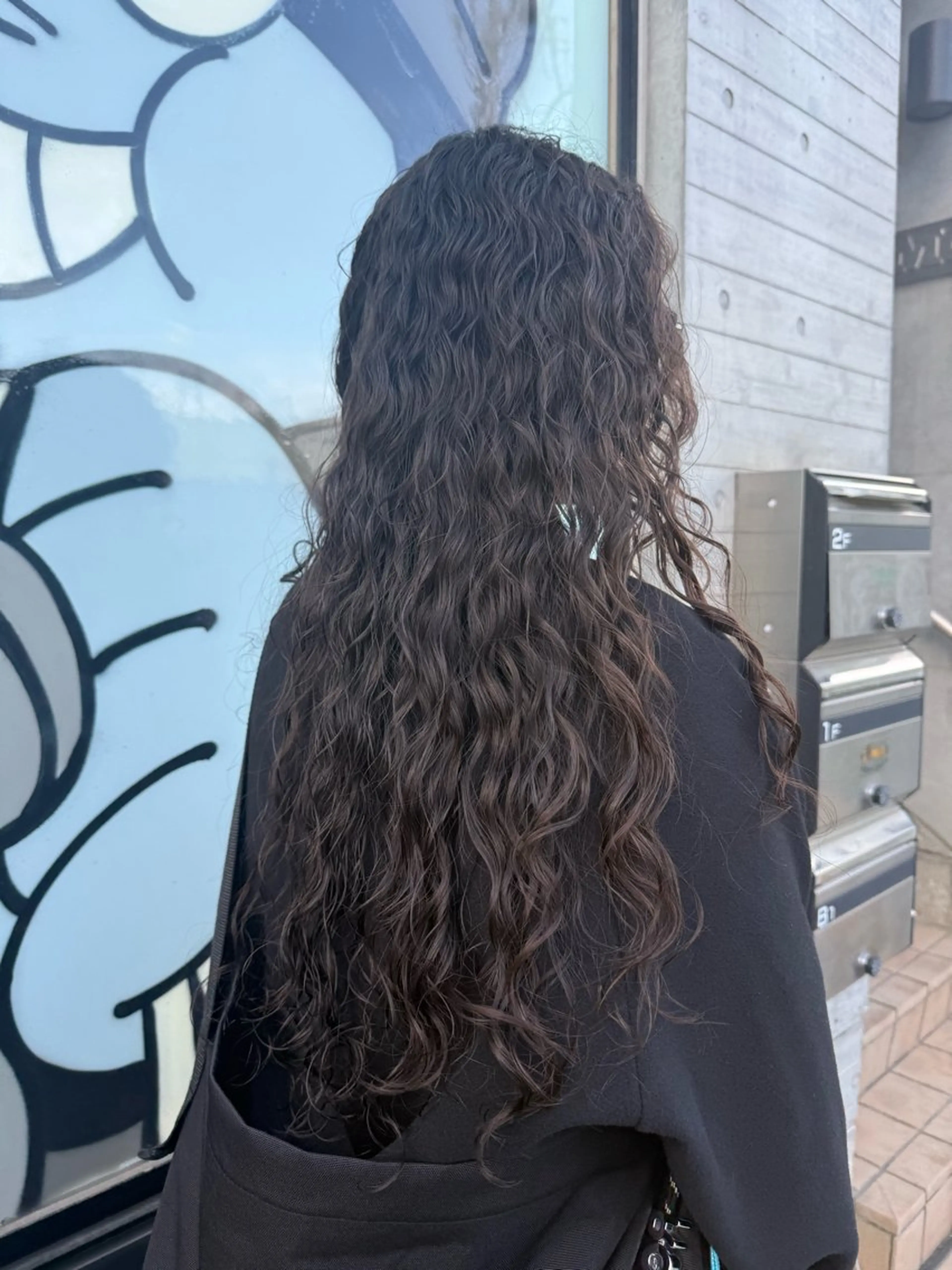 ロング カット パーマ トリートメント デジタルパーマ/ ウェーブパーマ/神野のヘアスタイル