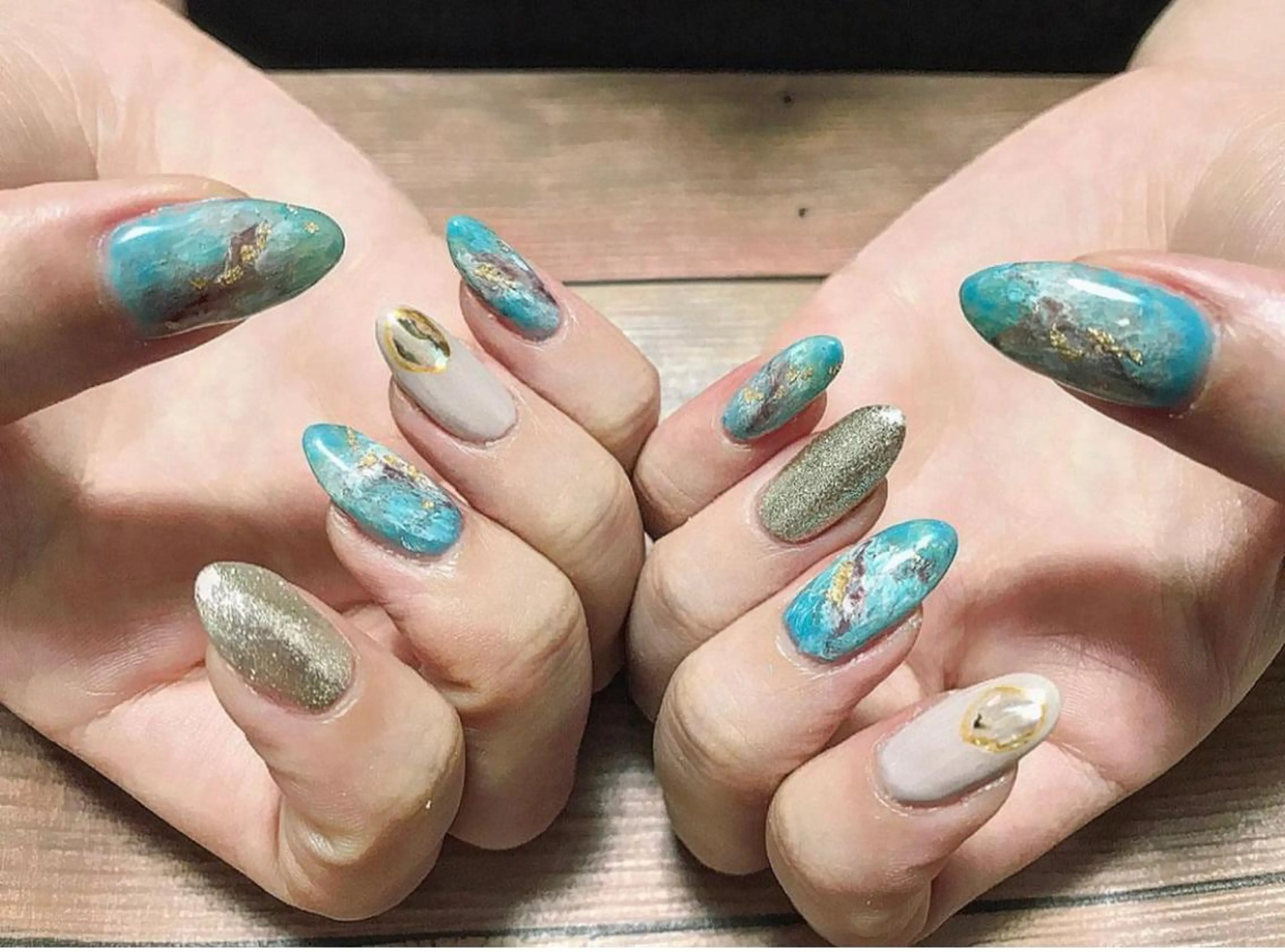ネイル 大理石ネイル(マーブル) nail salon mwのネイルデザイン