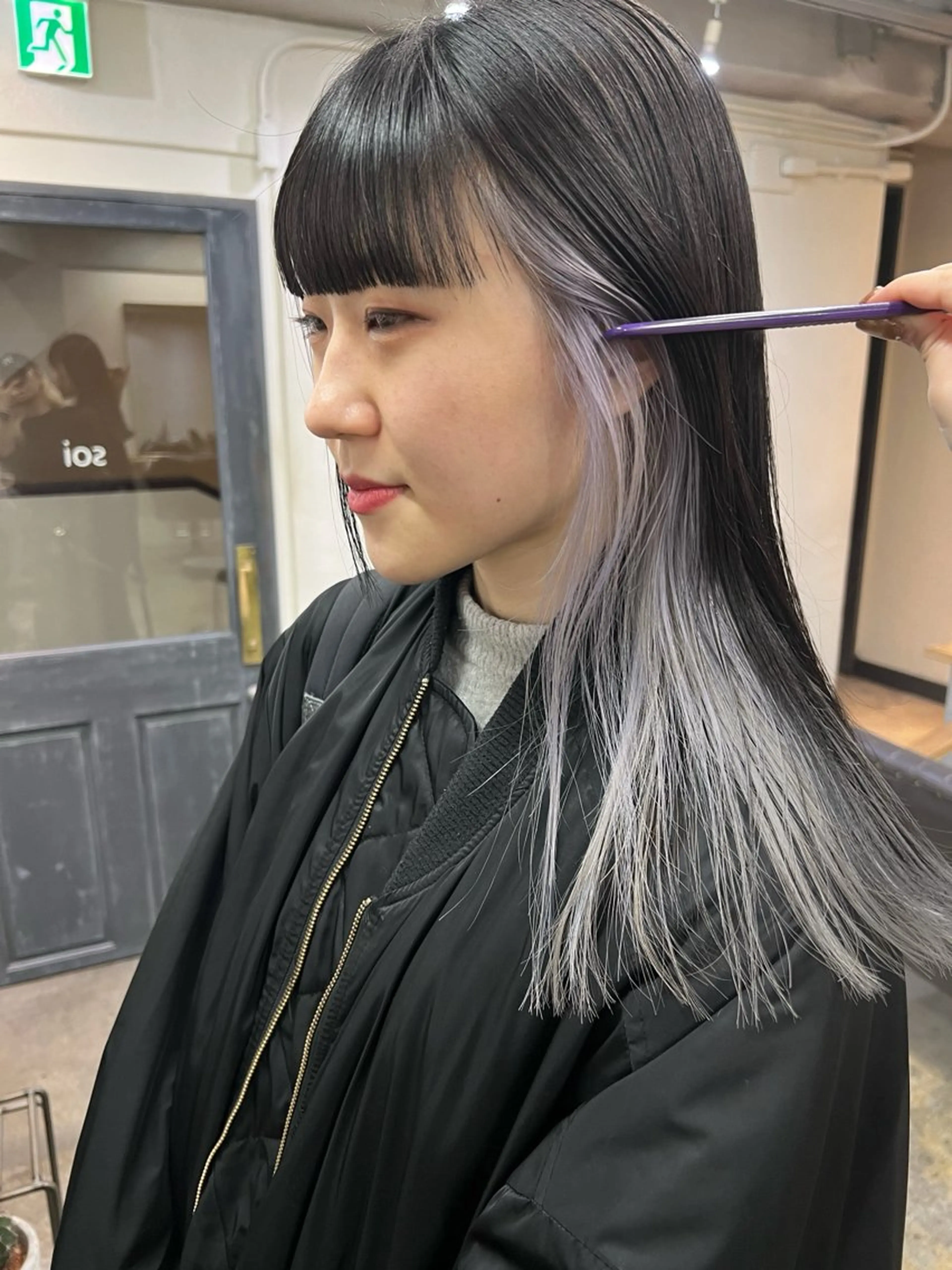 ロング カット ヘアカラー トリートメント 東のりか/ハイトーン ブリーチカラー/ボブのヘアスタイル