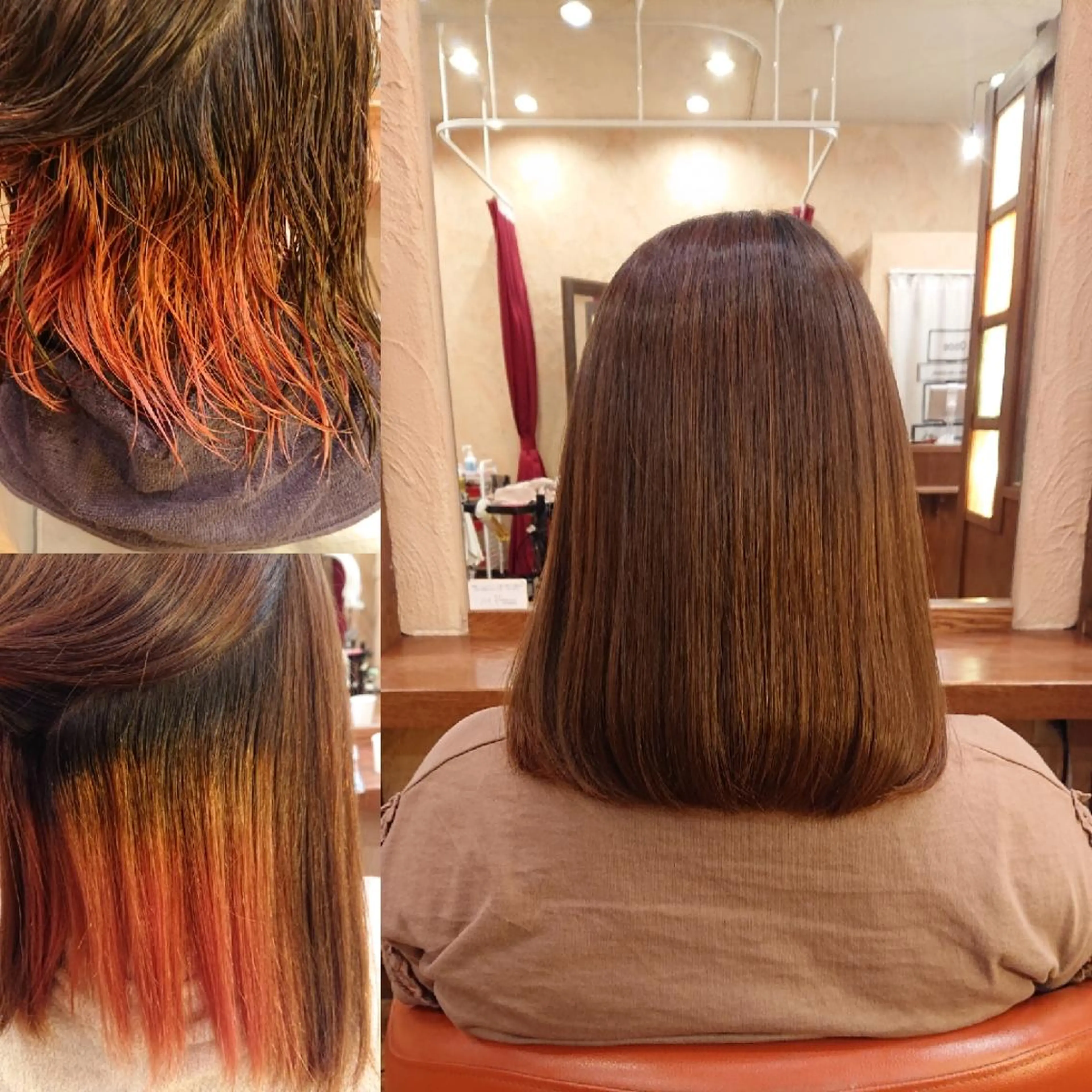 セミロング 縮毛矯正 香取 里実のヘアスタイル