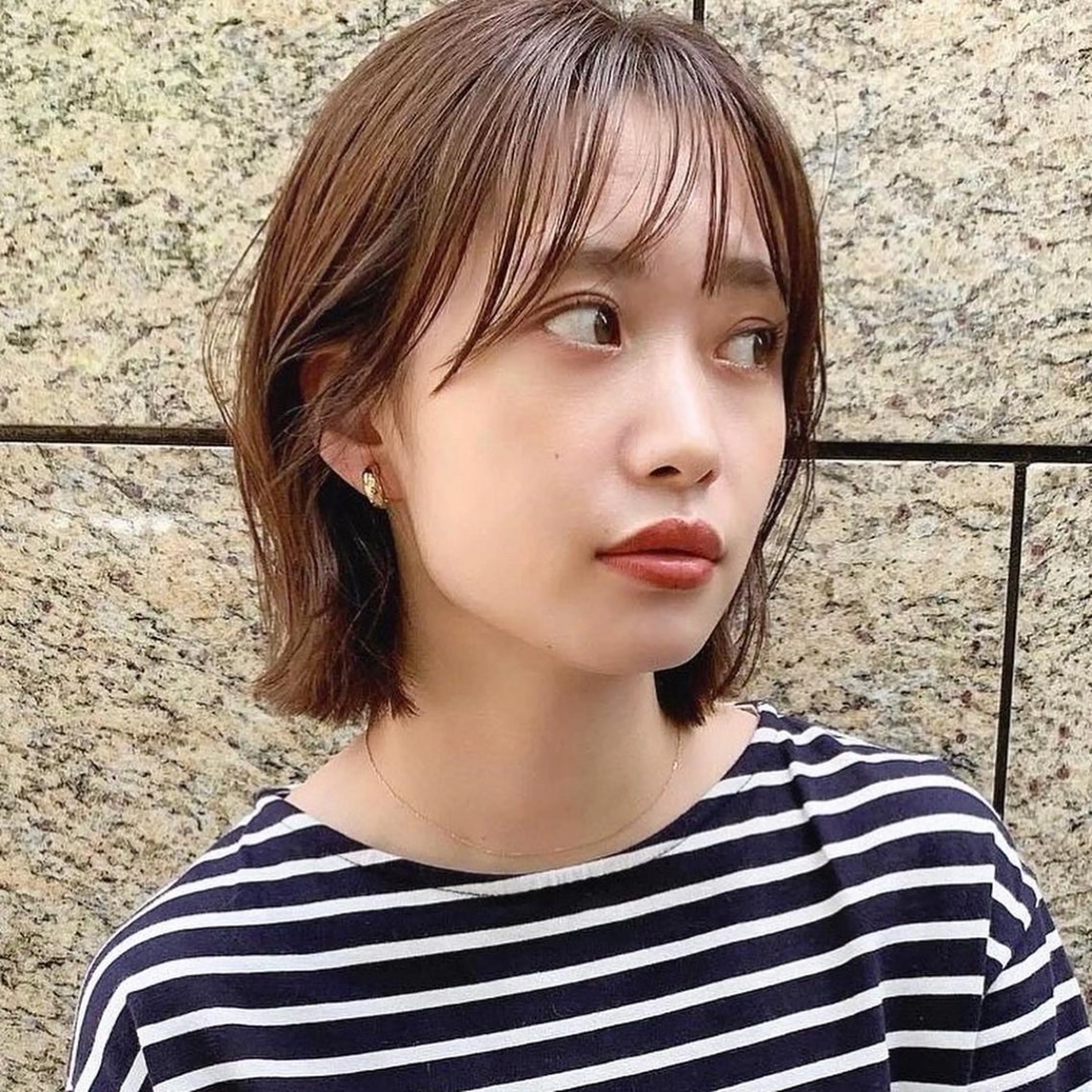 ショート カラー 🌱小顔ヘア/ボブ ミディアム/双葉🌱のヘアスタイル