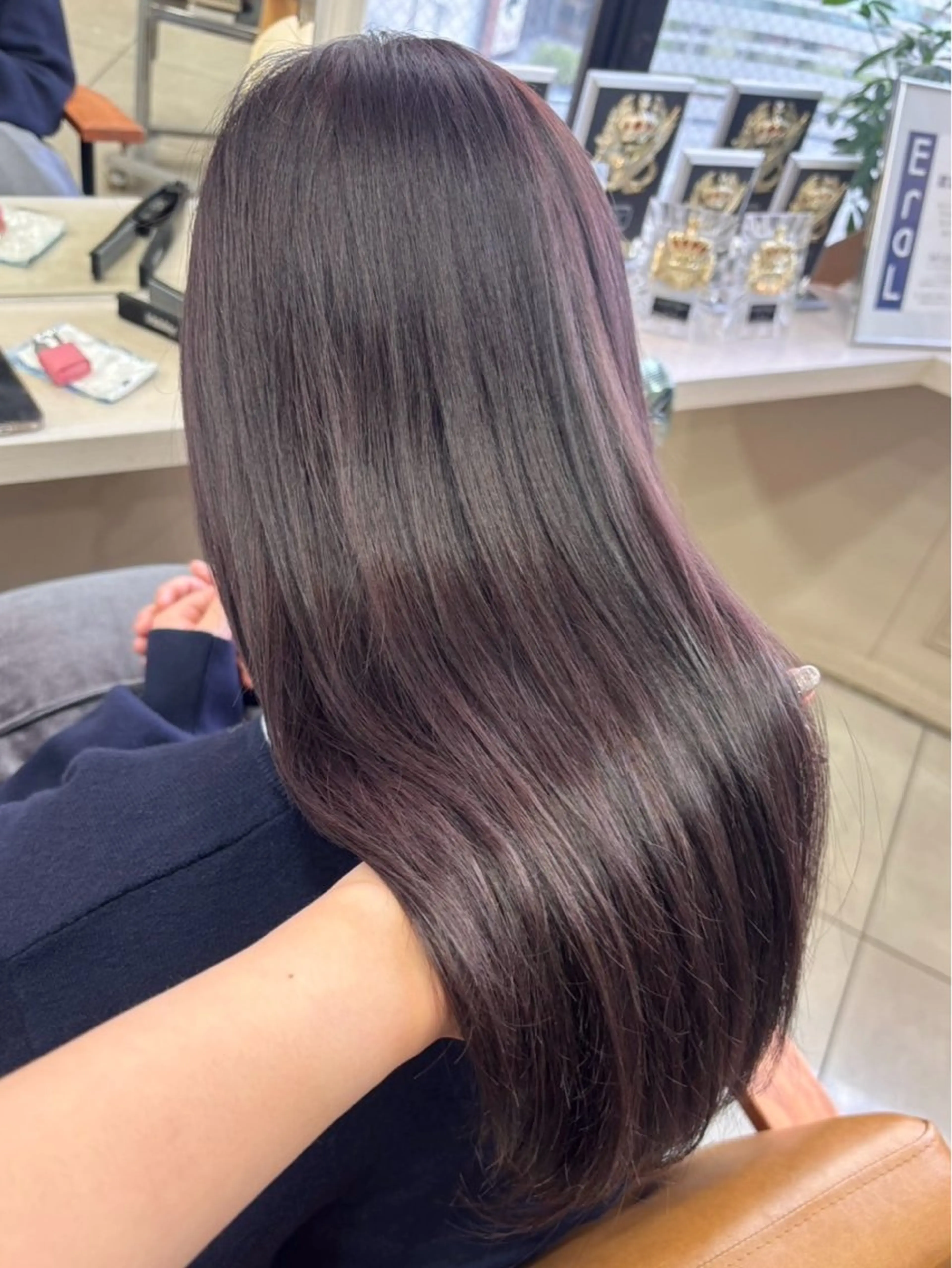 ロング カラー パープルカラー ヘアカラー 髪質改善カラー /ヘアメ🎀みさきのヘアスタイル