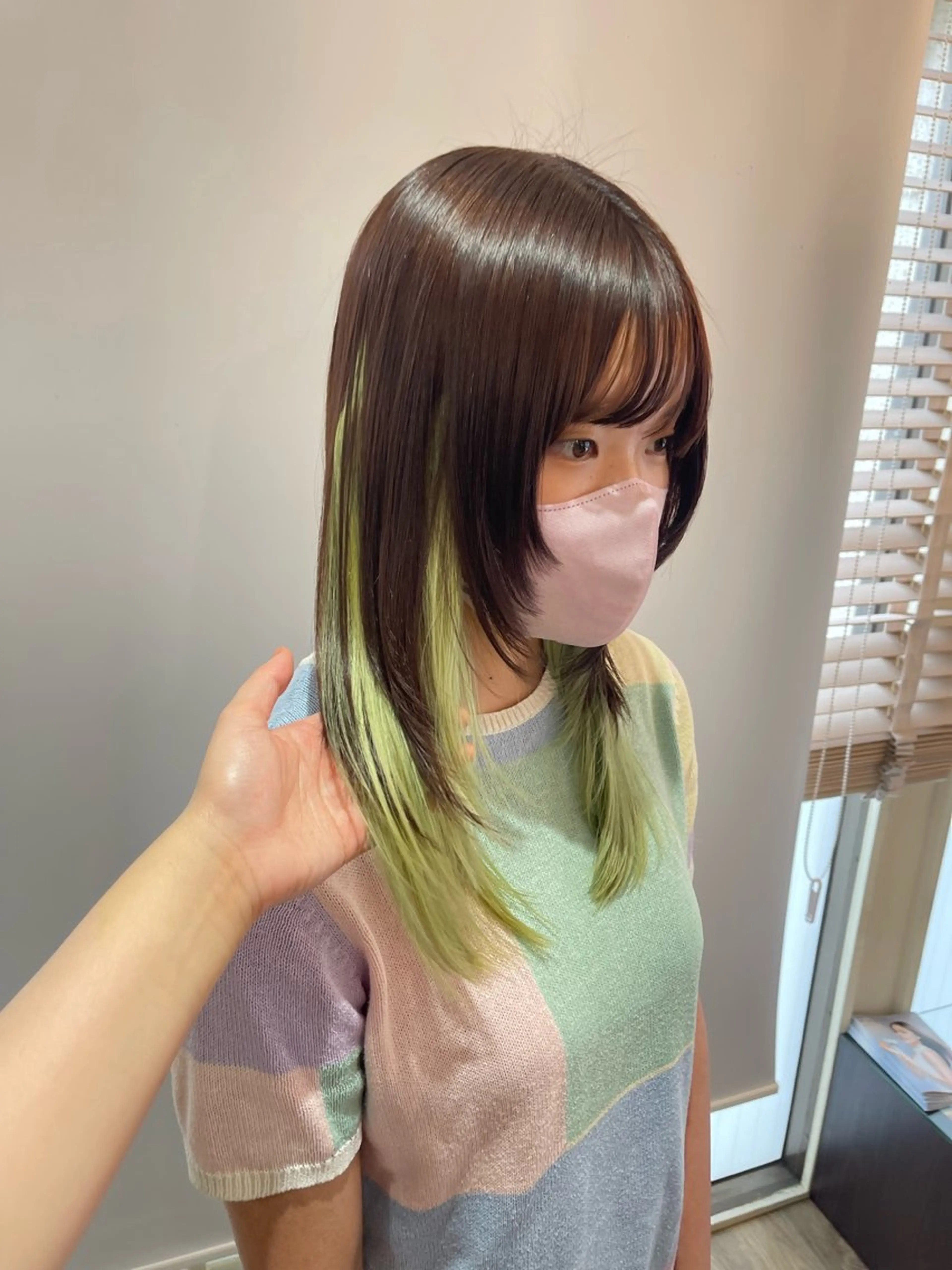 セミロング カット ヘアカラー トリートメント envogue ゆりのヘアスタイル