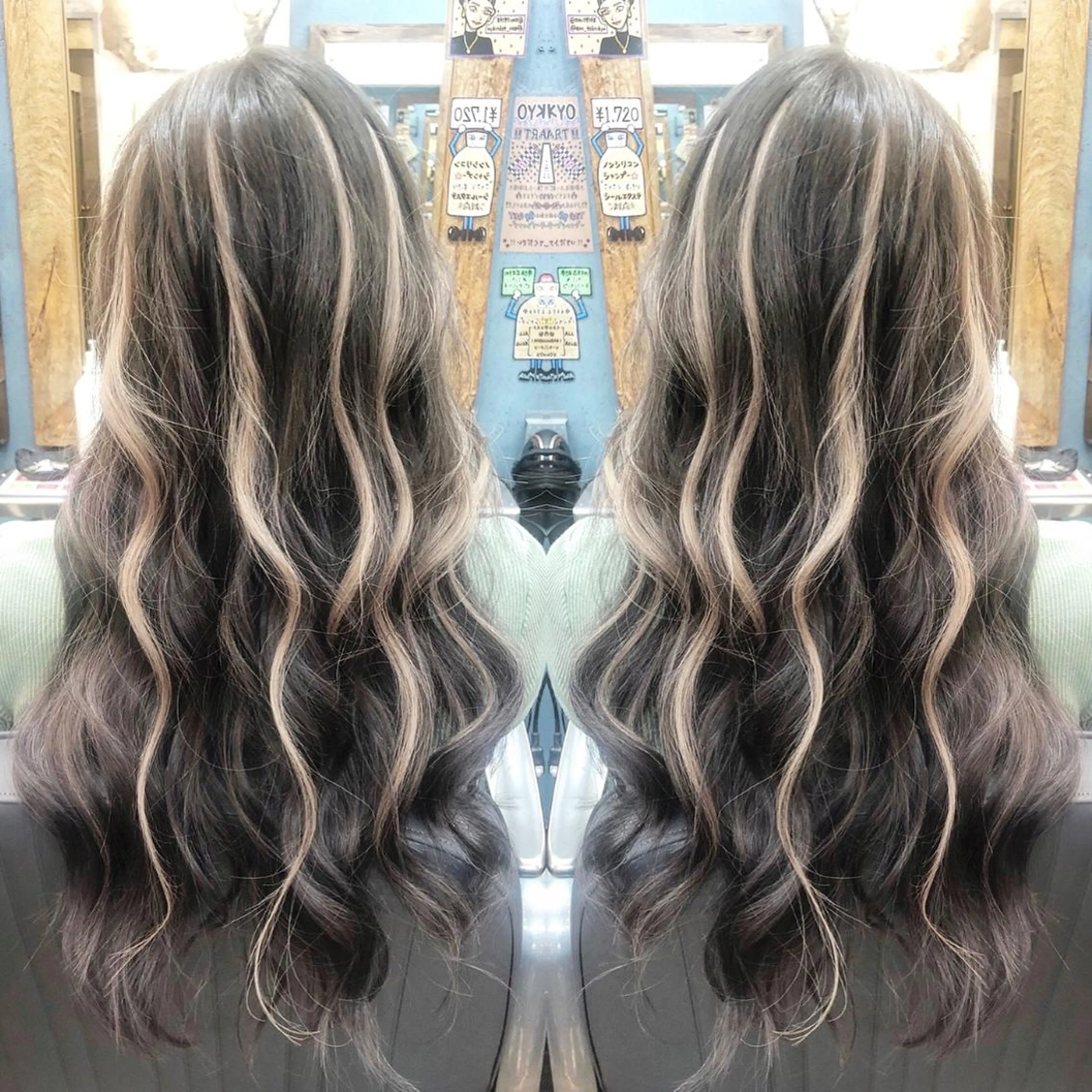 セミロング 美魔女 美容師NAOのヘアスタイル