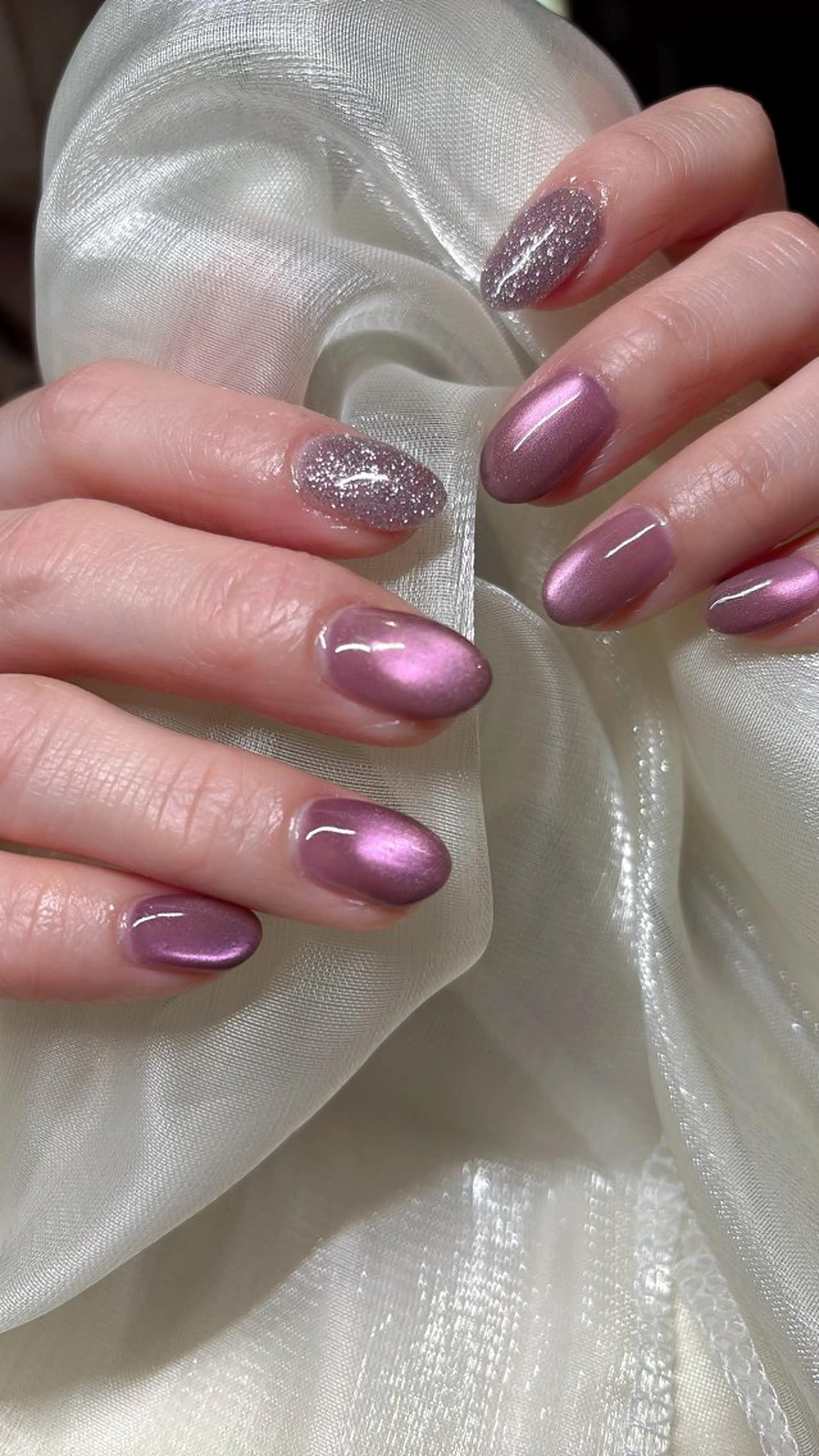 ネイル フラッシュネイル マグネットネイル Shadow nailのネイルデザイン