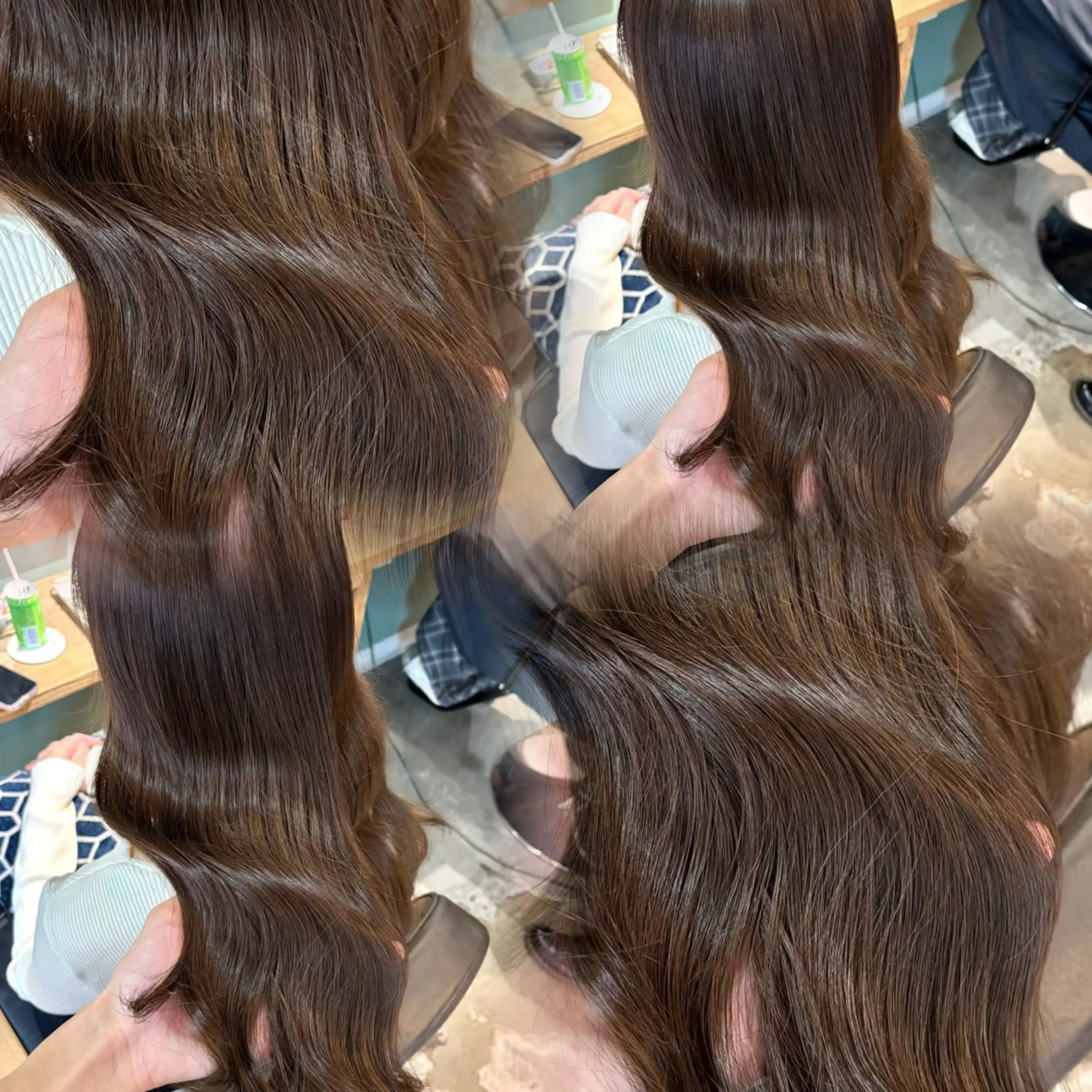 カラー ブリーチなしカラー/ 髪質改善/田中優のヘアスタイル