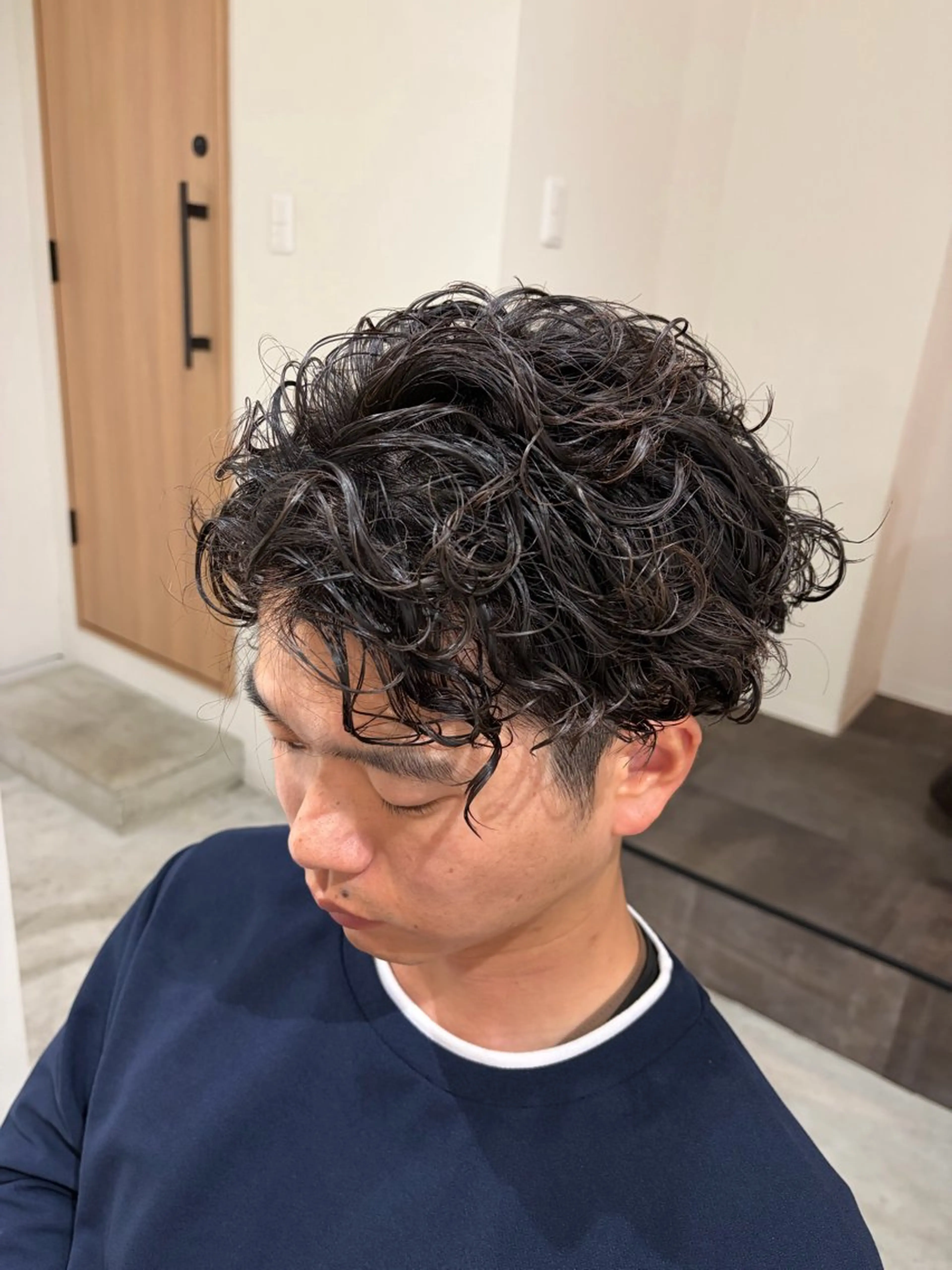 パーマ メンズ カット パーマ メンズカット attraitななかのヘアスタイル