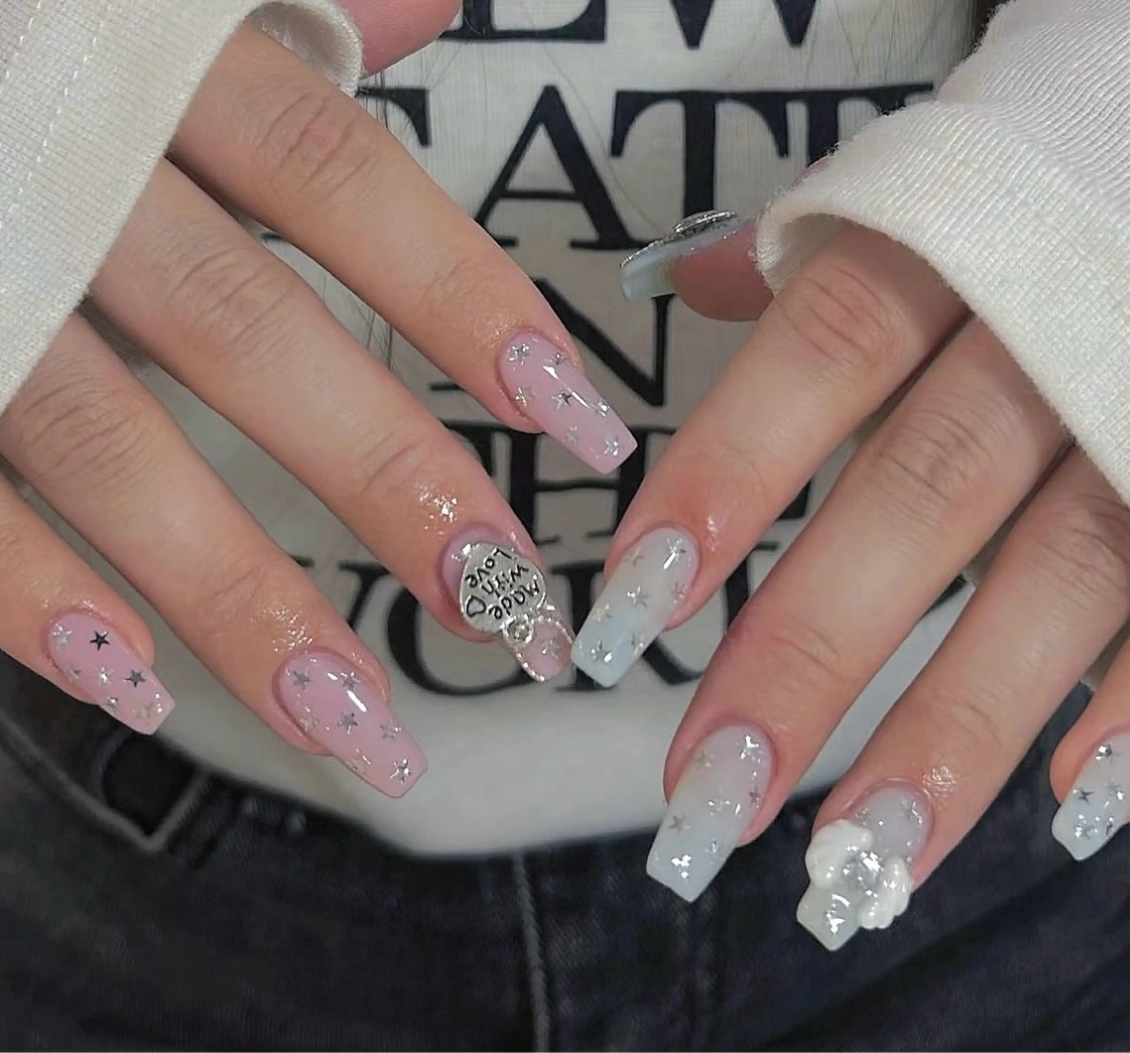 ネイル 長さ出し 持ち込み ネイルチップ キャンアイドレッシー 新小岩テイのネイルデザイン