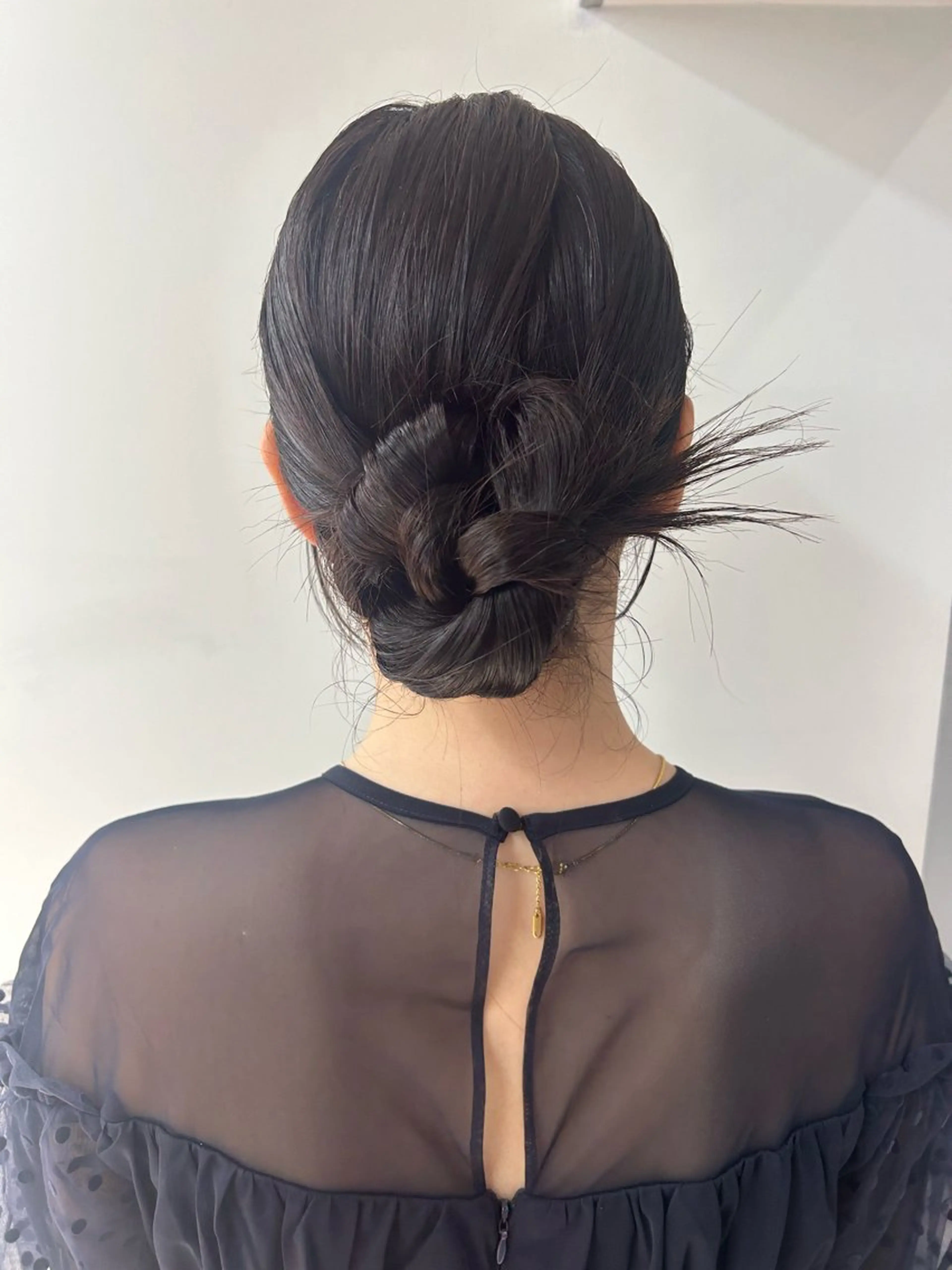 セミロング ヘアアレンジ 結婚式・ブライダル ナチュラル×色気パ ーマ 渋谷/マナミのヘアスタイル