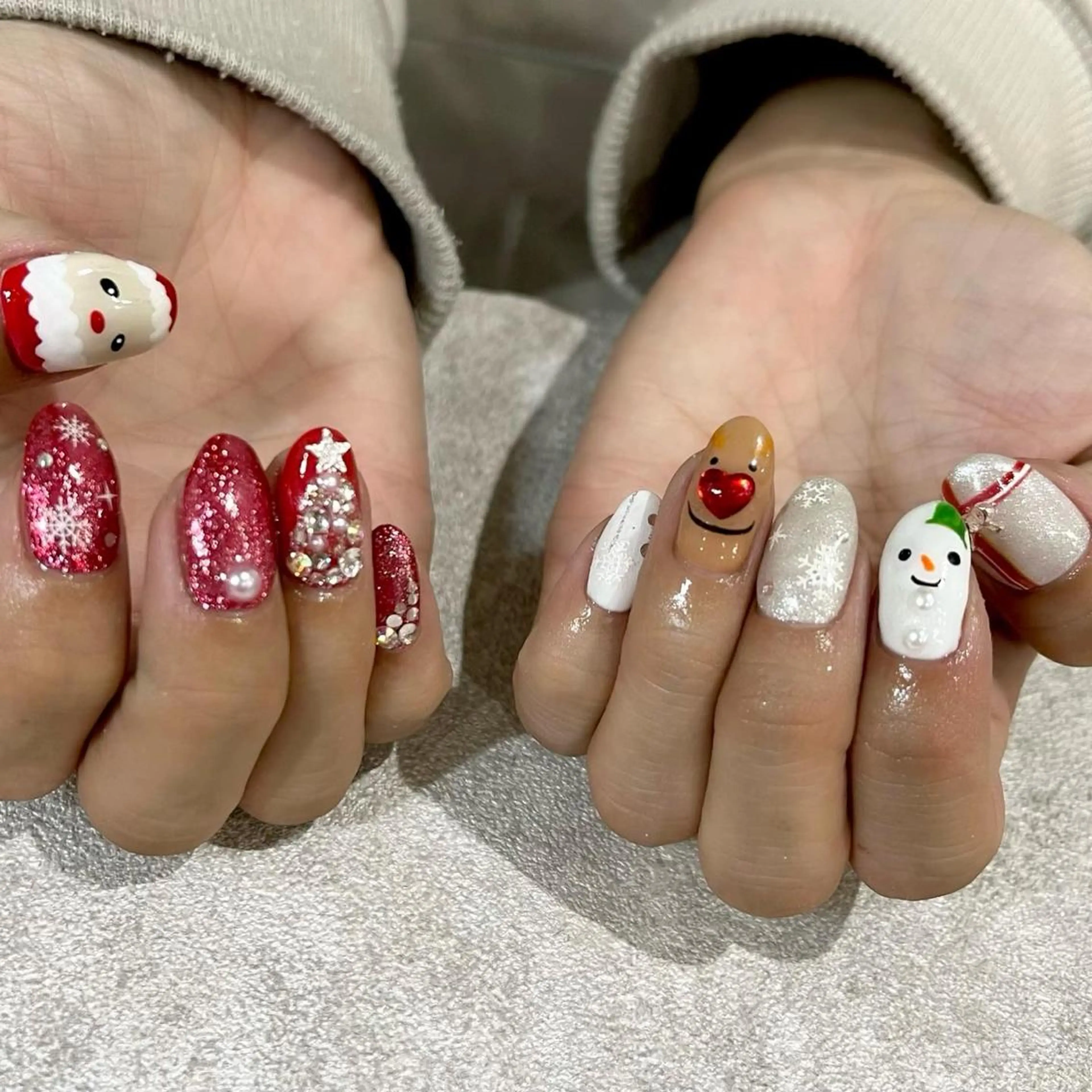 ネイル 冬ネイル クリスマス ハンドネイル Nail Salon　Ｋのネイルデザイン