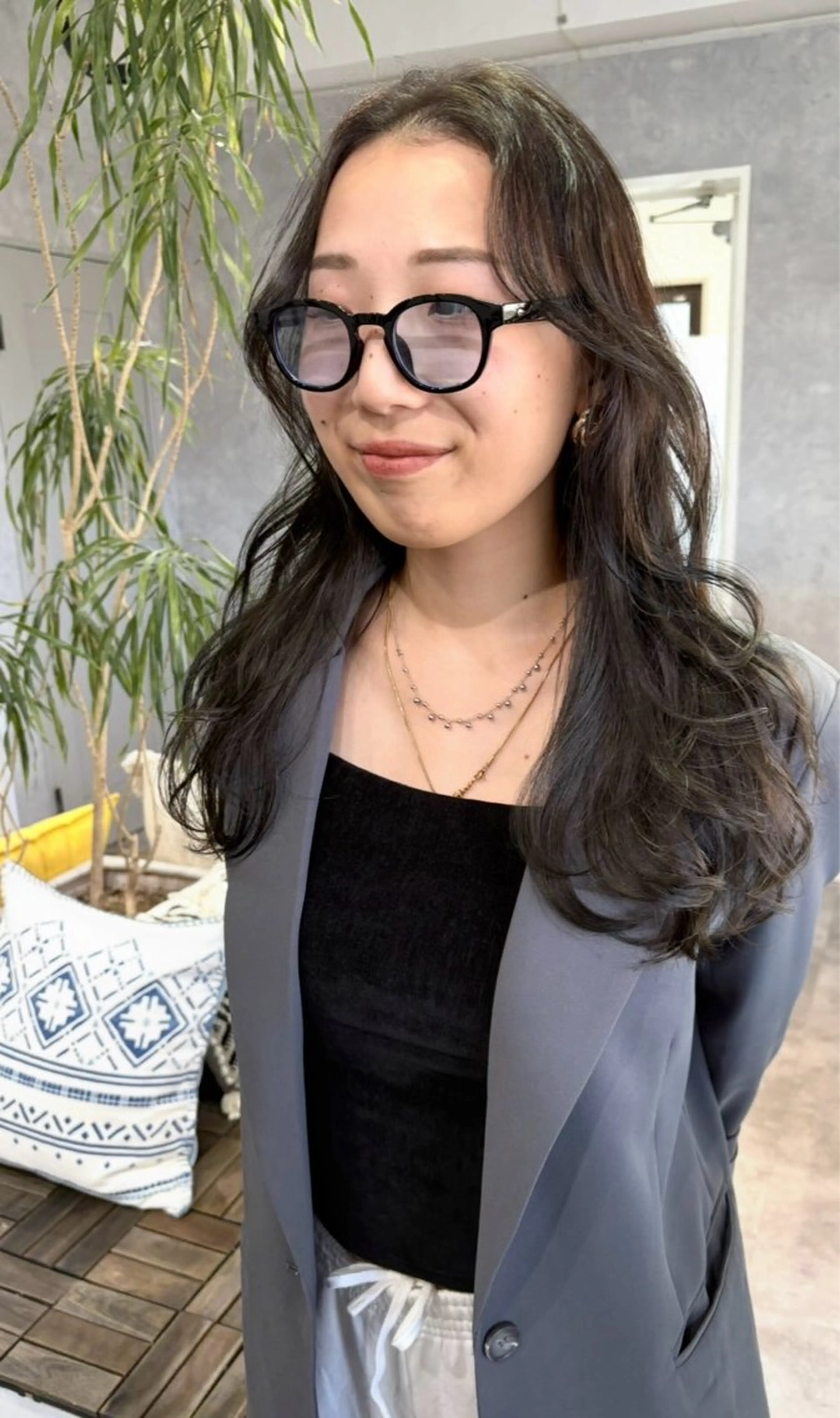 ロング 髪質改善 レイヤーカット カット ヘアカラー 大人上品特化 レイヤー🇺🇸山村のヘアスタイル