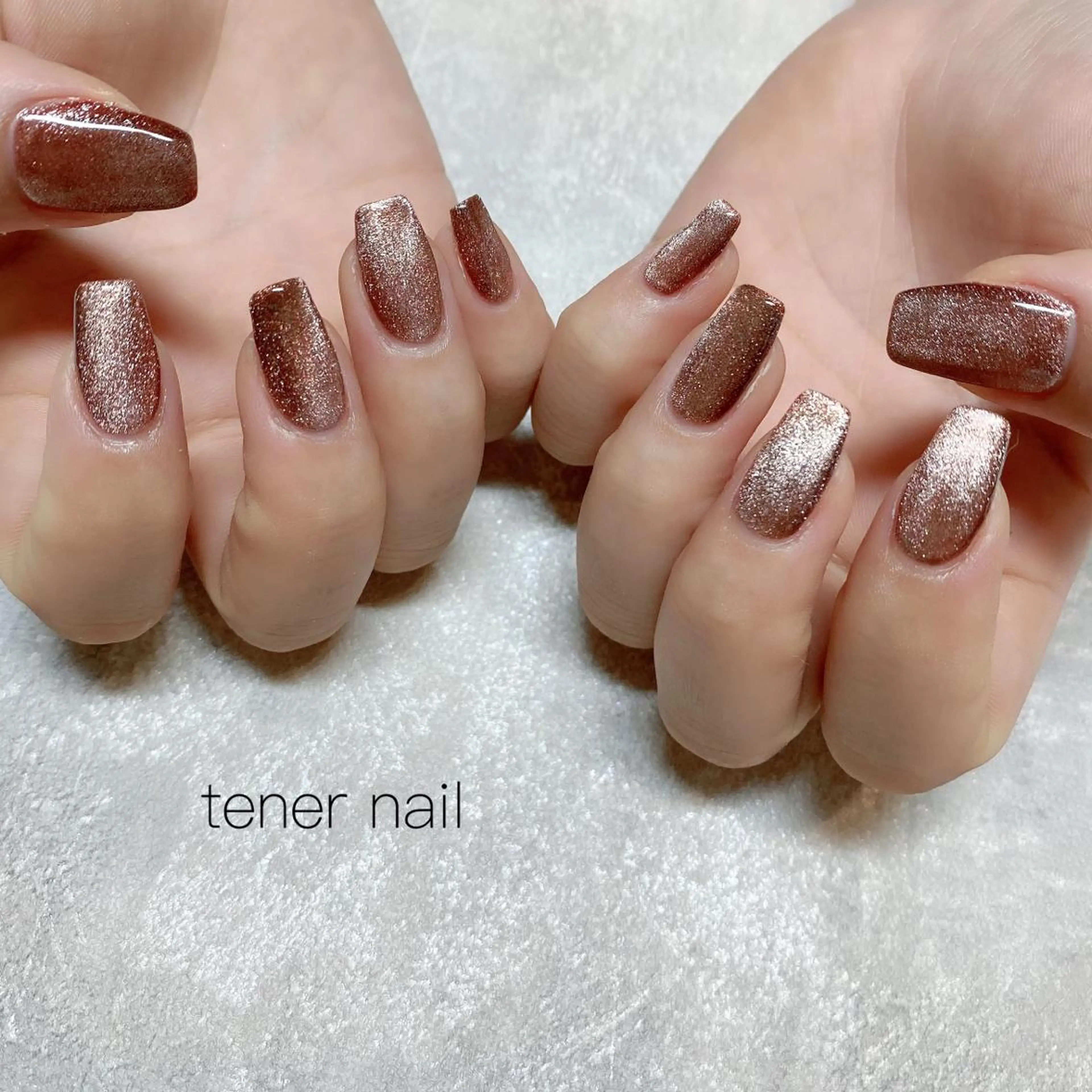 ネイル マグネットネイル マグネットワンカラー ワンカラーネイル テネルネイル tener nailのネイルデザイン