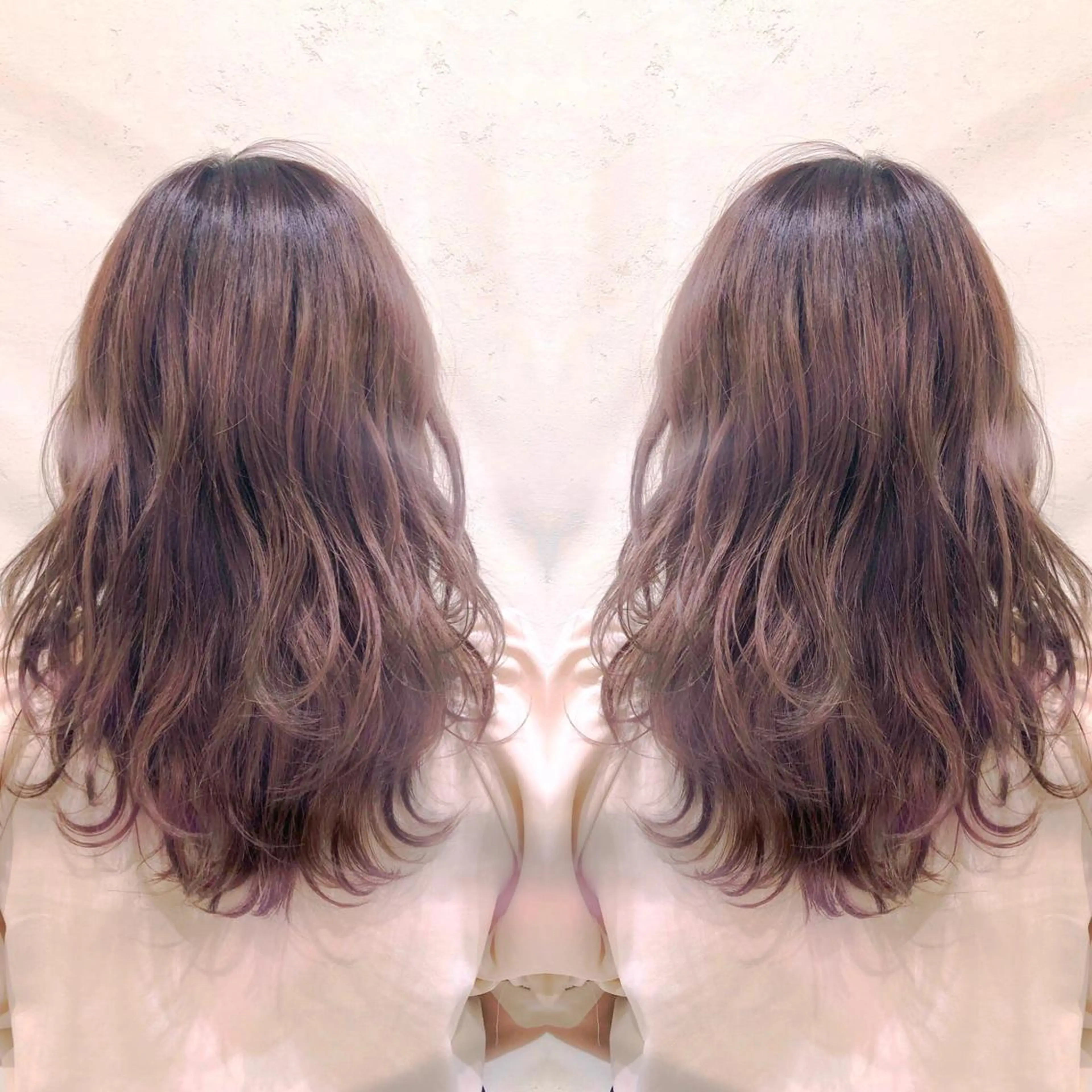 セミロング カラー ベージュカラー ピンクカラー ピンクベージュ ブリーチ/髪質改善 🍊MASAKiのヘアスタイル