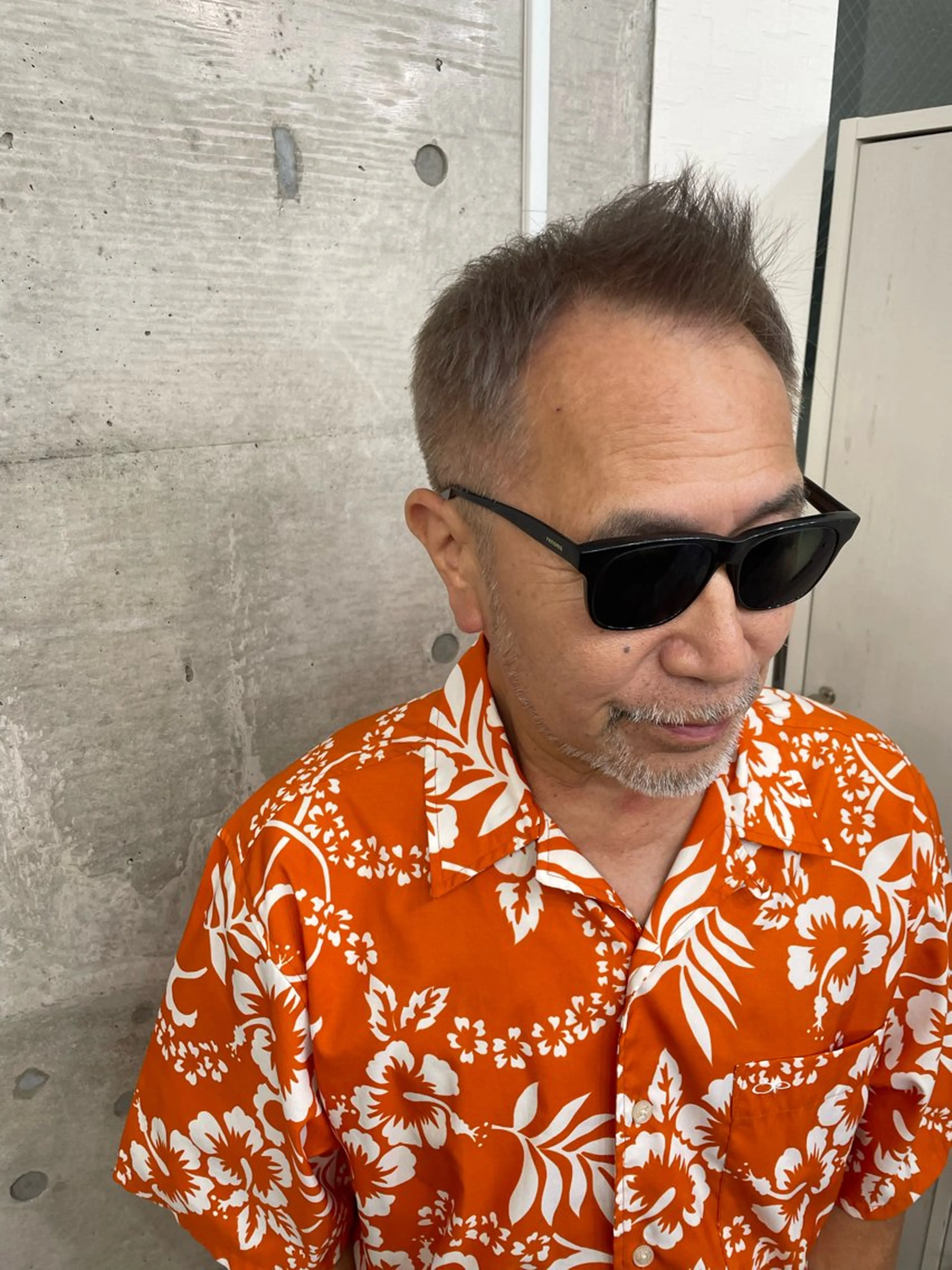 ショート カラー メンズ モヒカン ソフトモヒカン ブラウンカラー ナチュラルブラウン RITSUKI横浜 メンズ特化😎のヘアスタイル