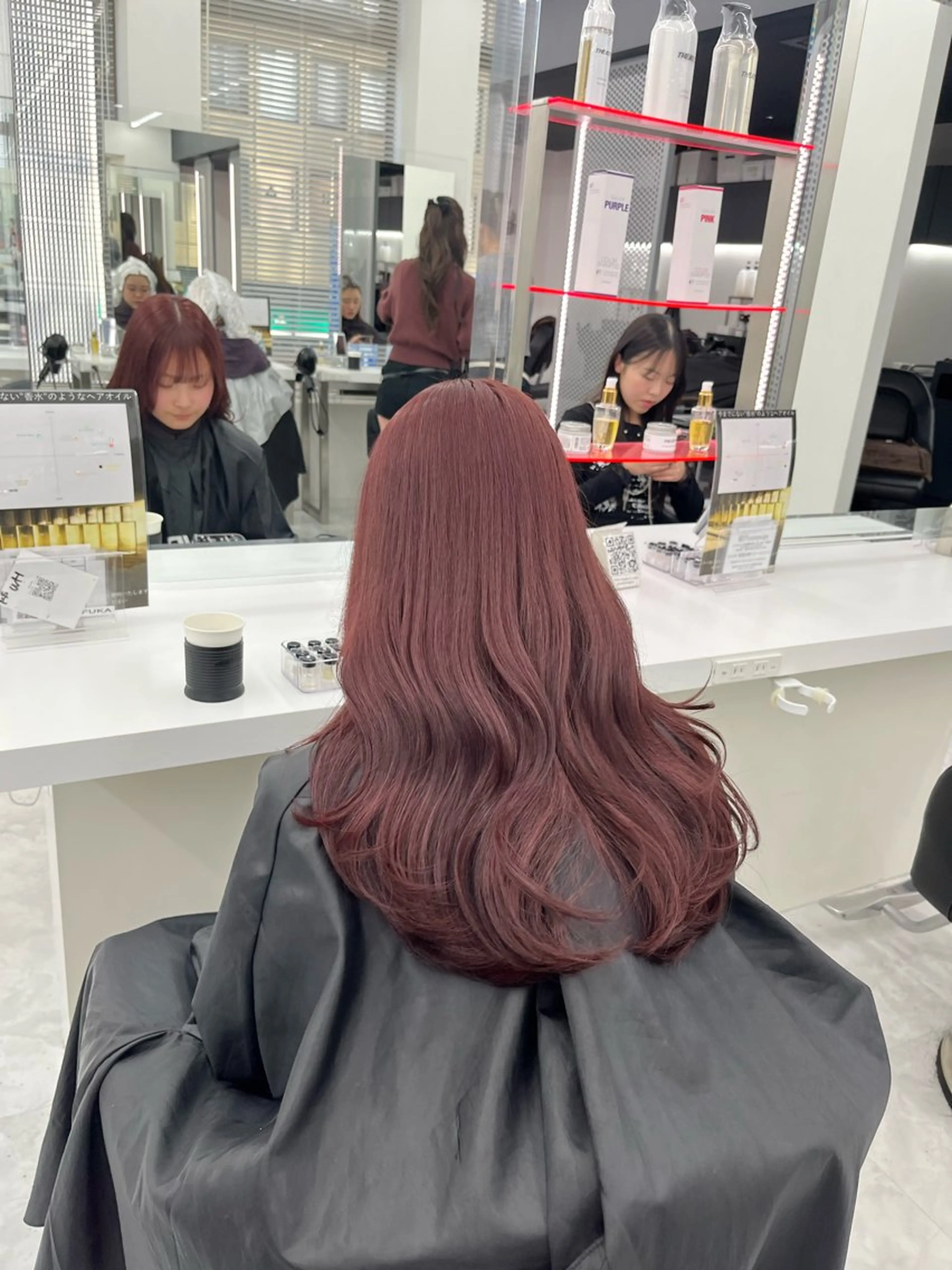 カラー ヘアカラー トリートメント ヘッドスパ ヘアセット 🍒暖色ダブルカラー /FUKA🍒のヘアスタイル
