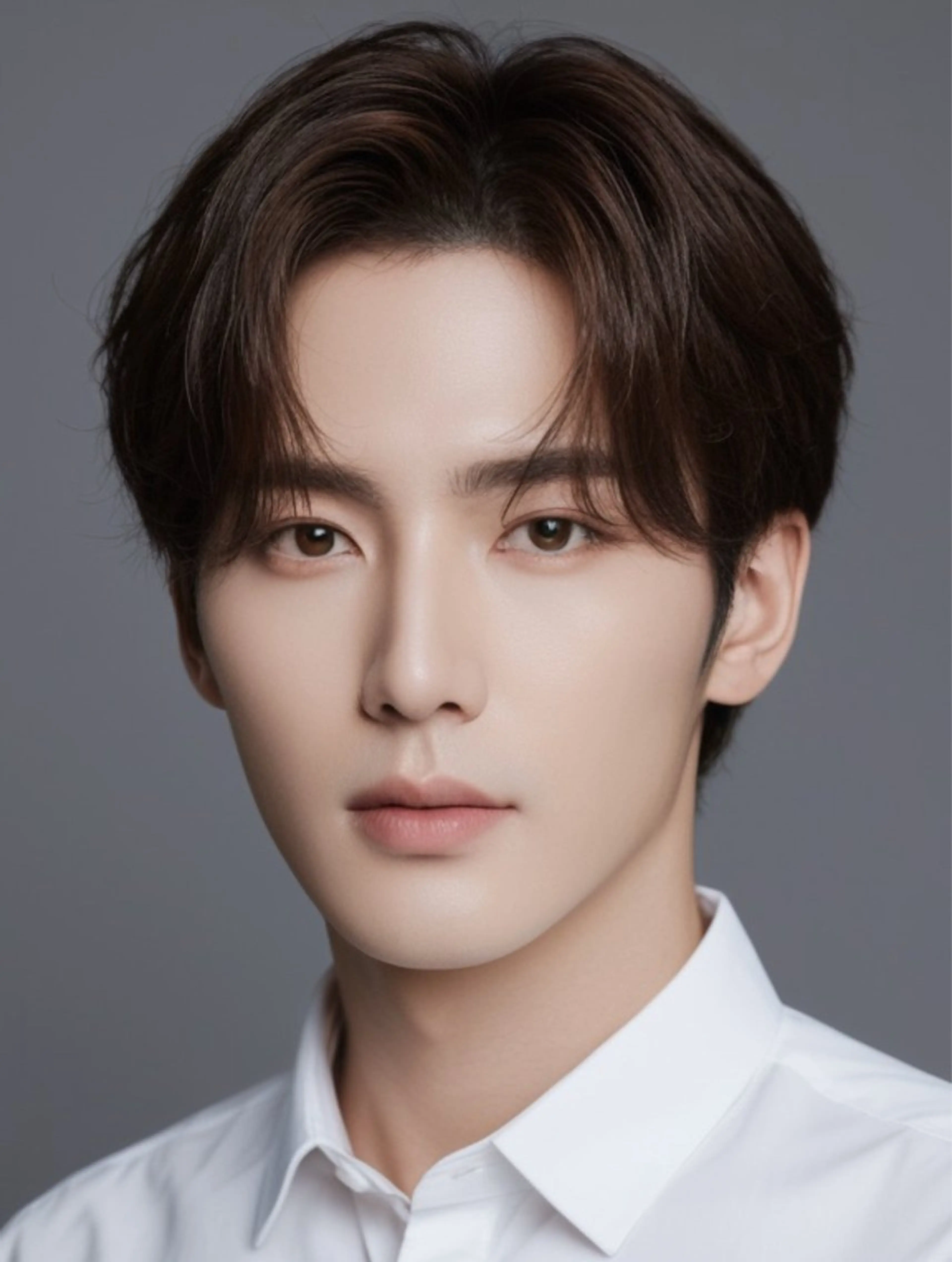 メンズ センターパート ダウンパーマ カルマパーマ マッシュ メンズパーマ カット パーマ 新宿/韓国レイヤー/ 顔まわり/メンズヘアのヘアスタイル