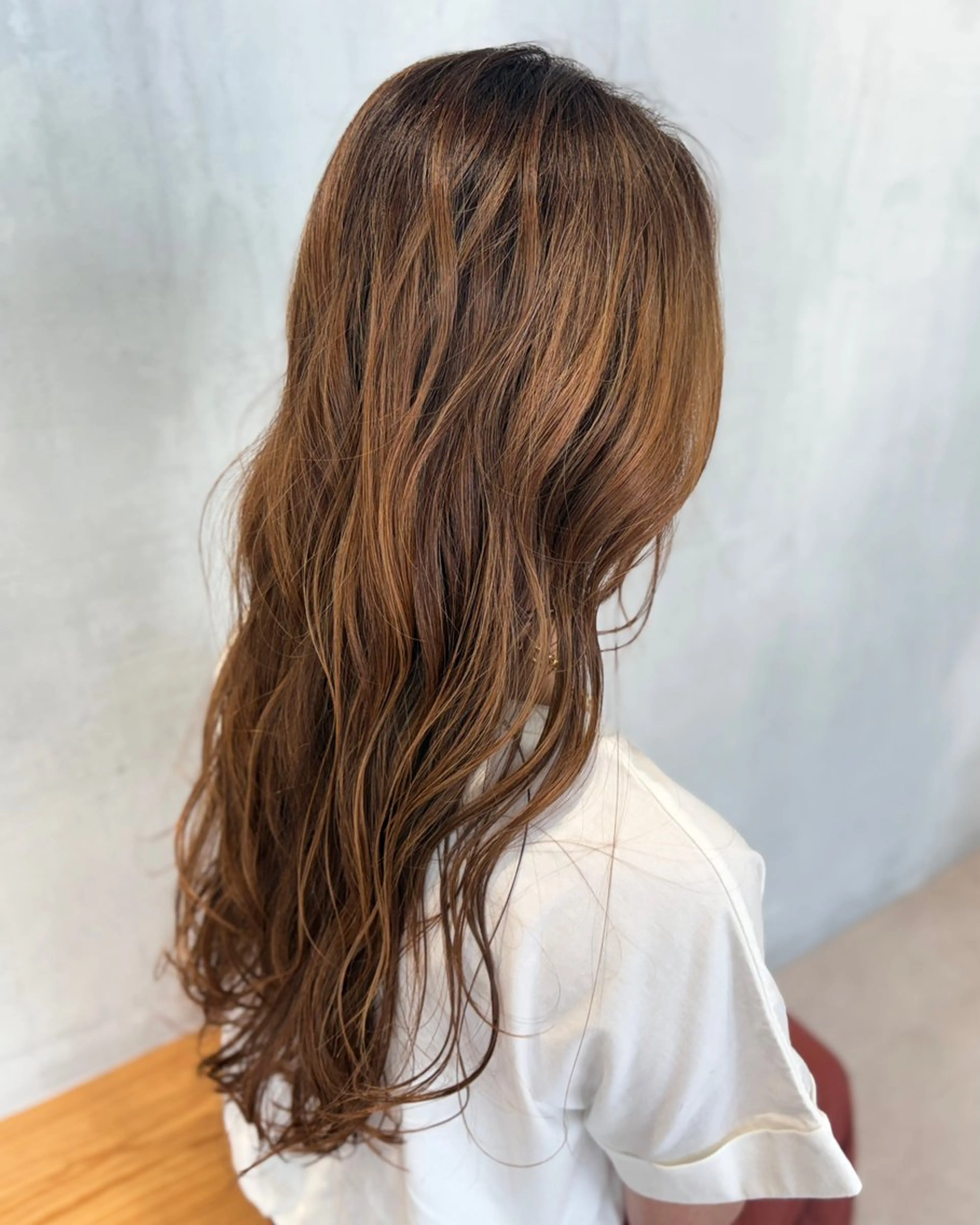 ロング カラー ハイライトカラー ハイライト カット ヘアカラー matka白髪ぼかし 大人ヘア/KEIKOのヘアスタイル