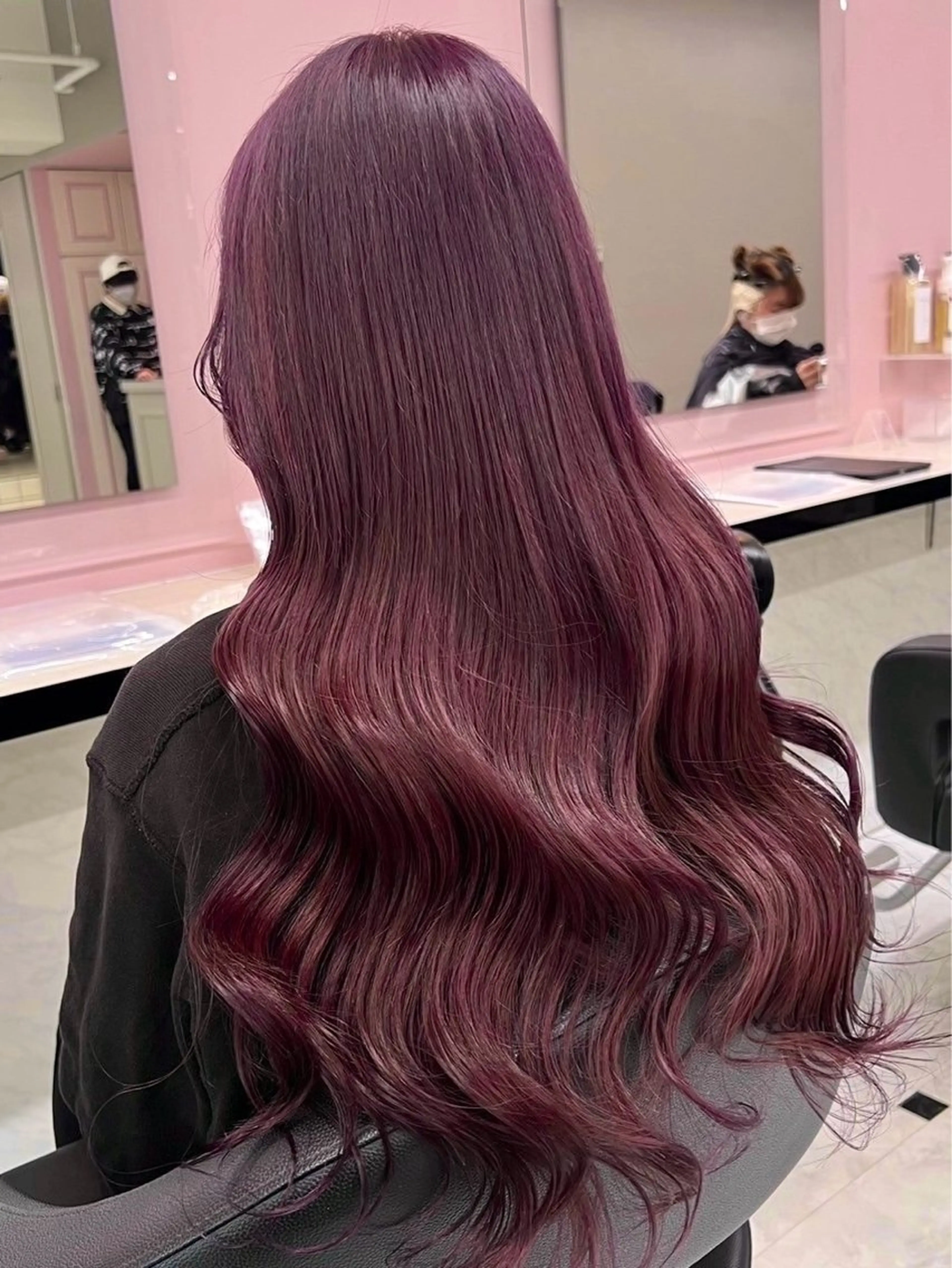 カラー 儚い天使のピンク 優音　🎀‎🤍のヘアスタイル