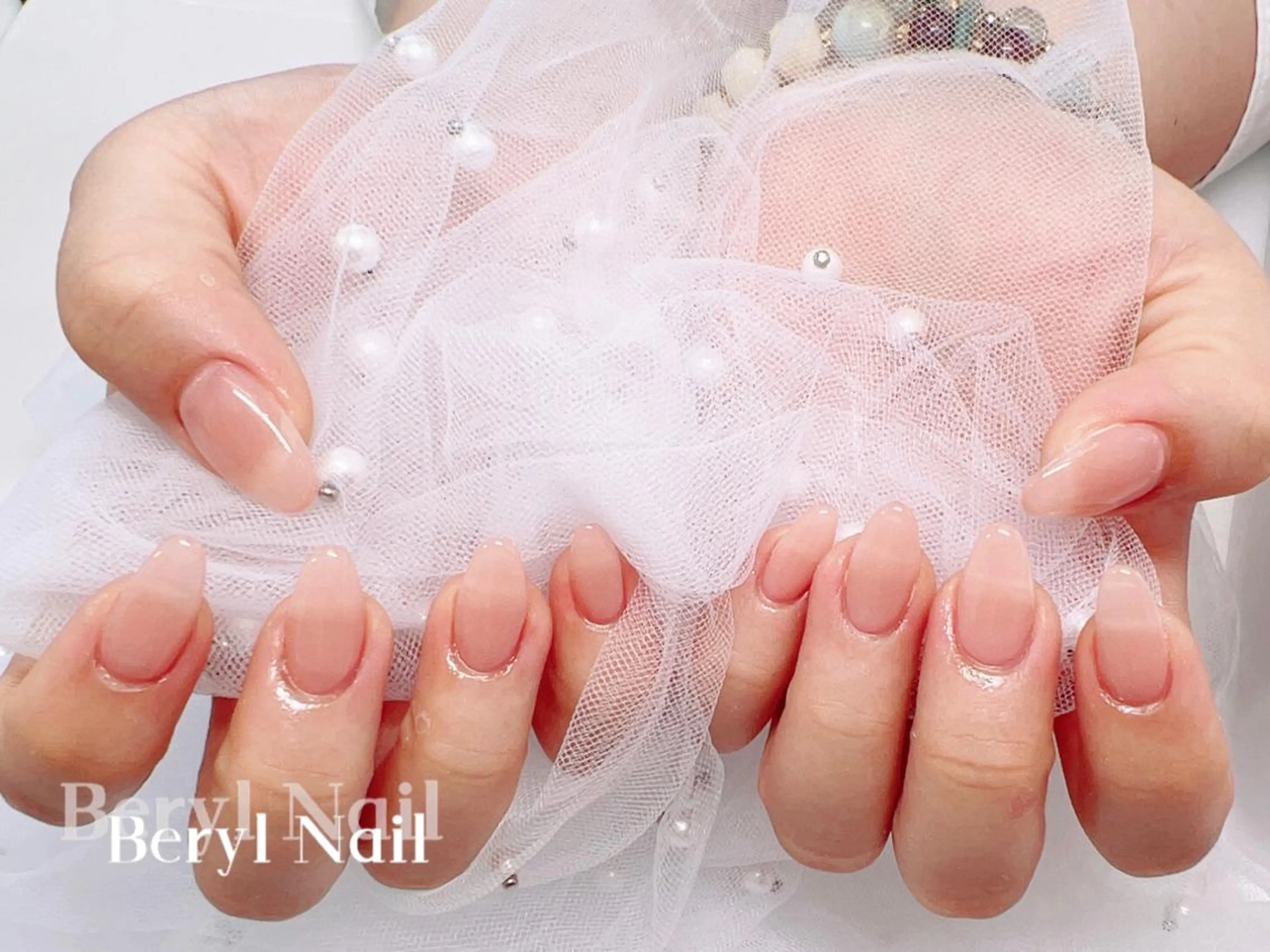 セミロング ネイル Beryl Nail 新大久保のネイルデザイン