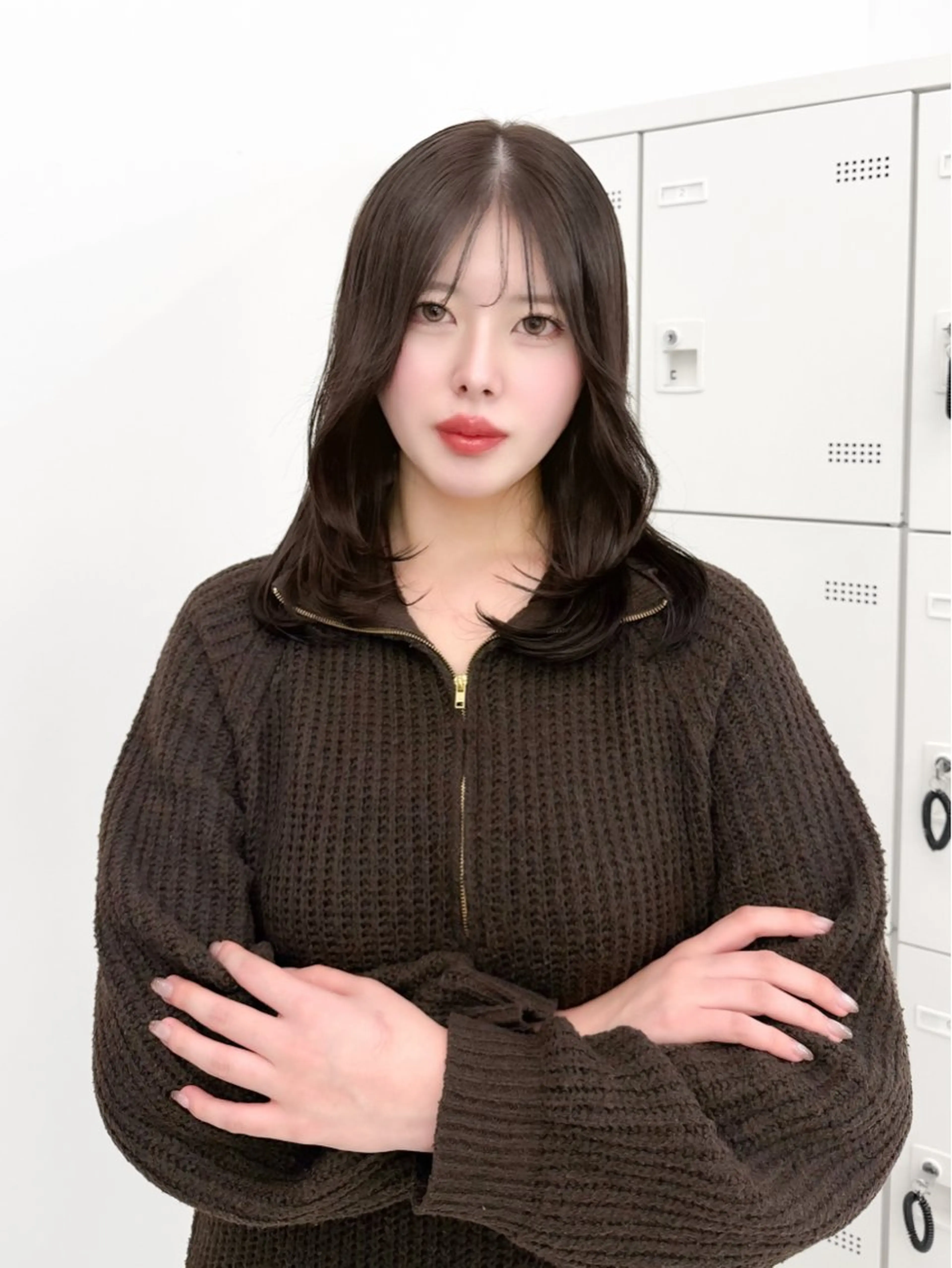 セミロング カラー ヘアアレンジ 縮毛矯正🤍 盛れるボブ/ひかりのヘアスタイル