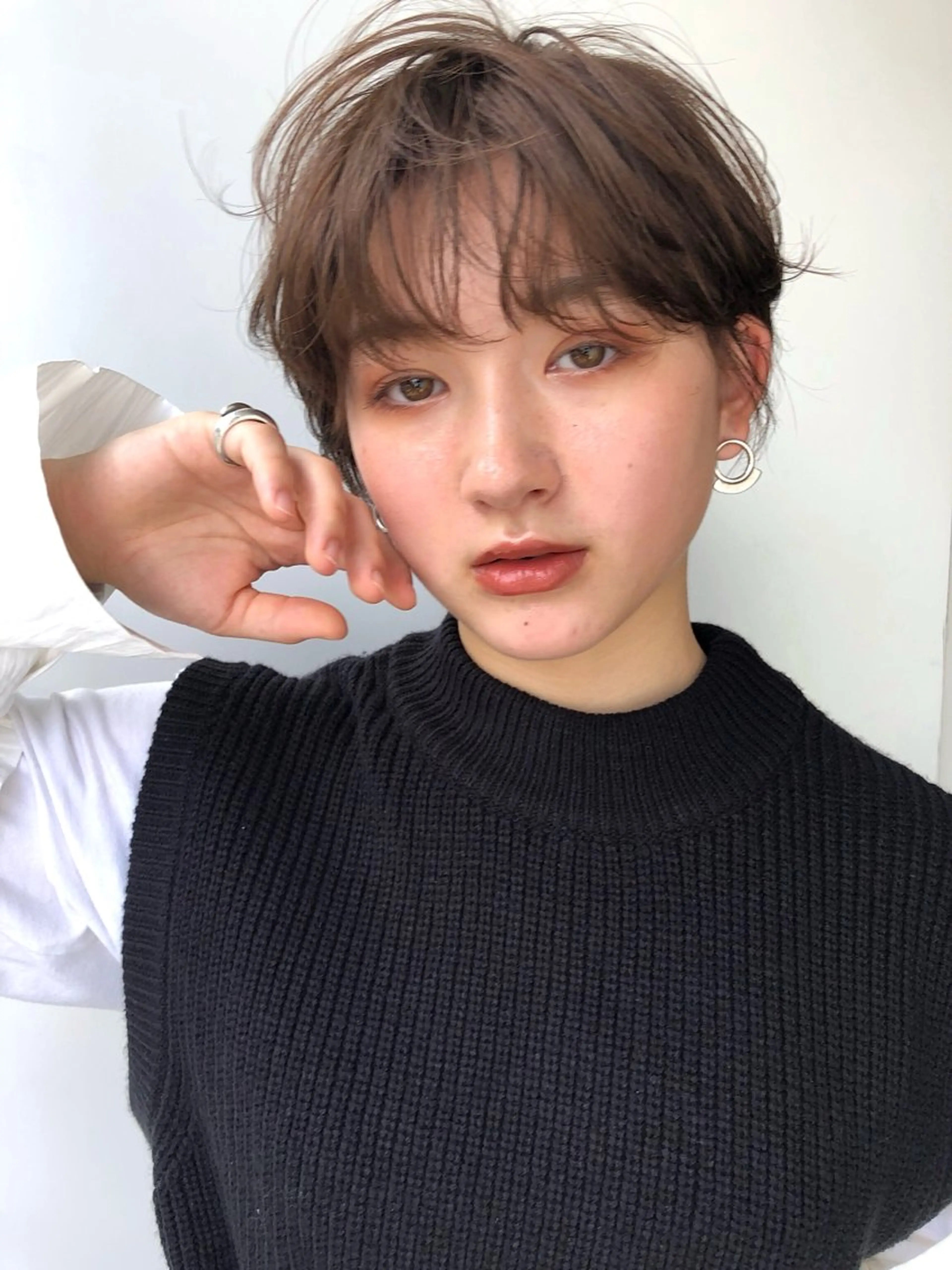 ショート カラー ショートヘア カット ヘアカラー トリートメント 村上雅人 ナチュラルモードのヘアスタイル