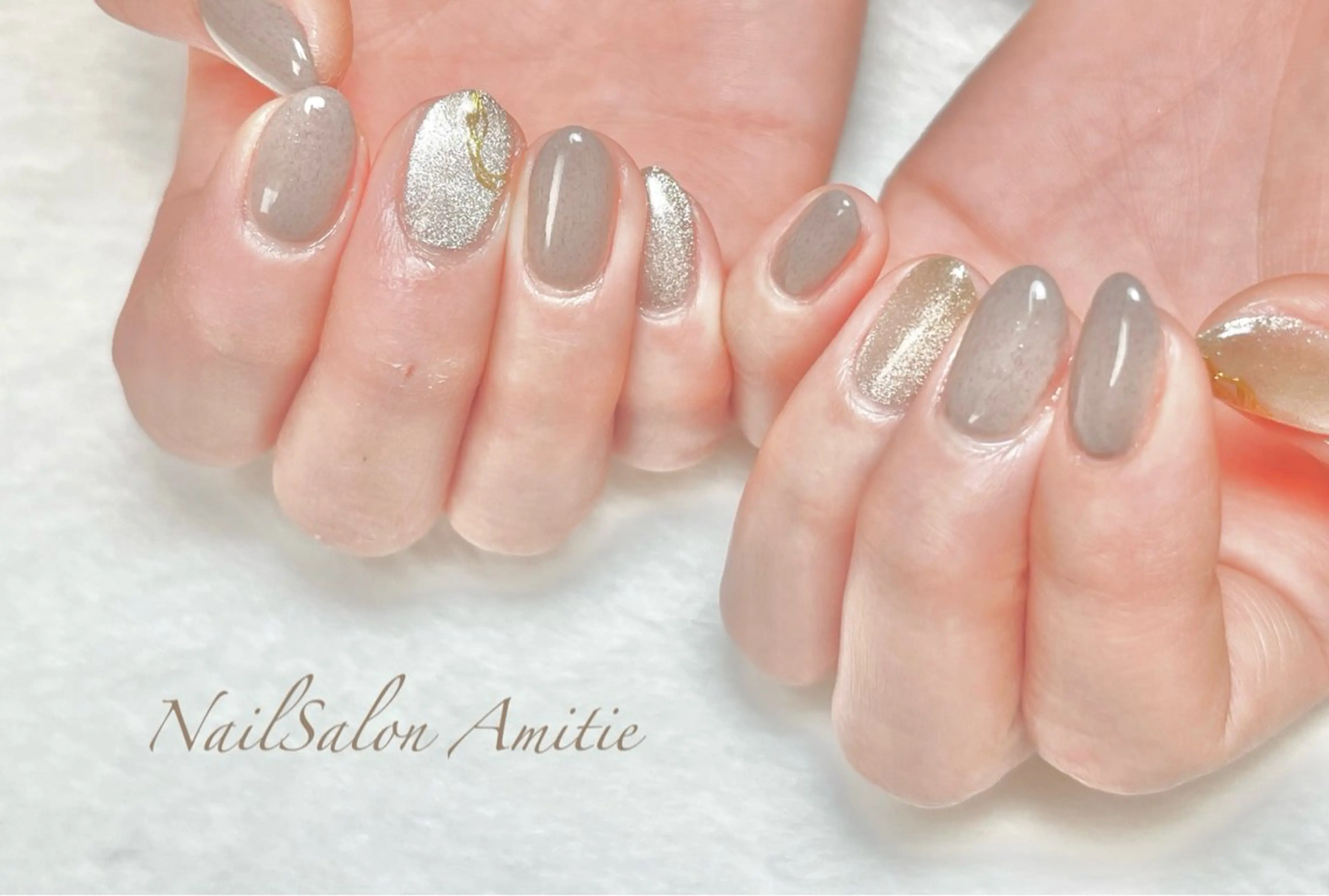 ネイル ショートネイル ハンドネイル NailSalon Amitieのネイルデザイン