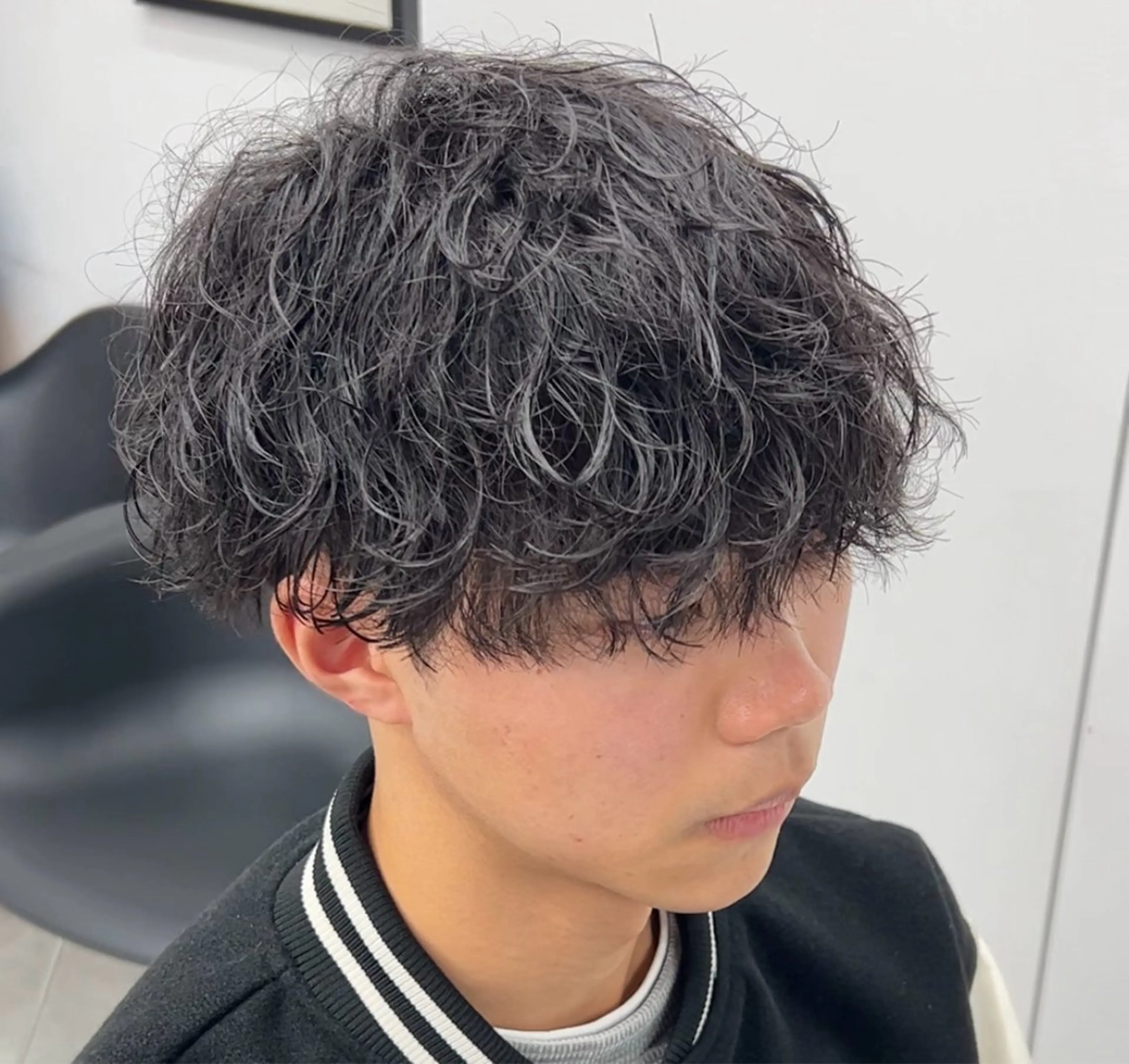 ショート パーマ メンズ メンズパーマ 波巻きパーマ メンズパーマ/ 新潟駅/佐藤裕のヘアスタイル