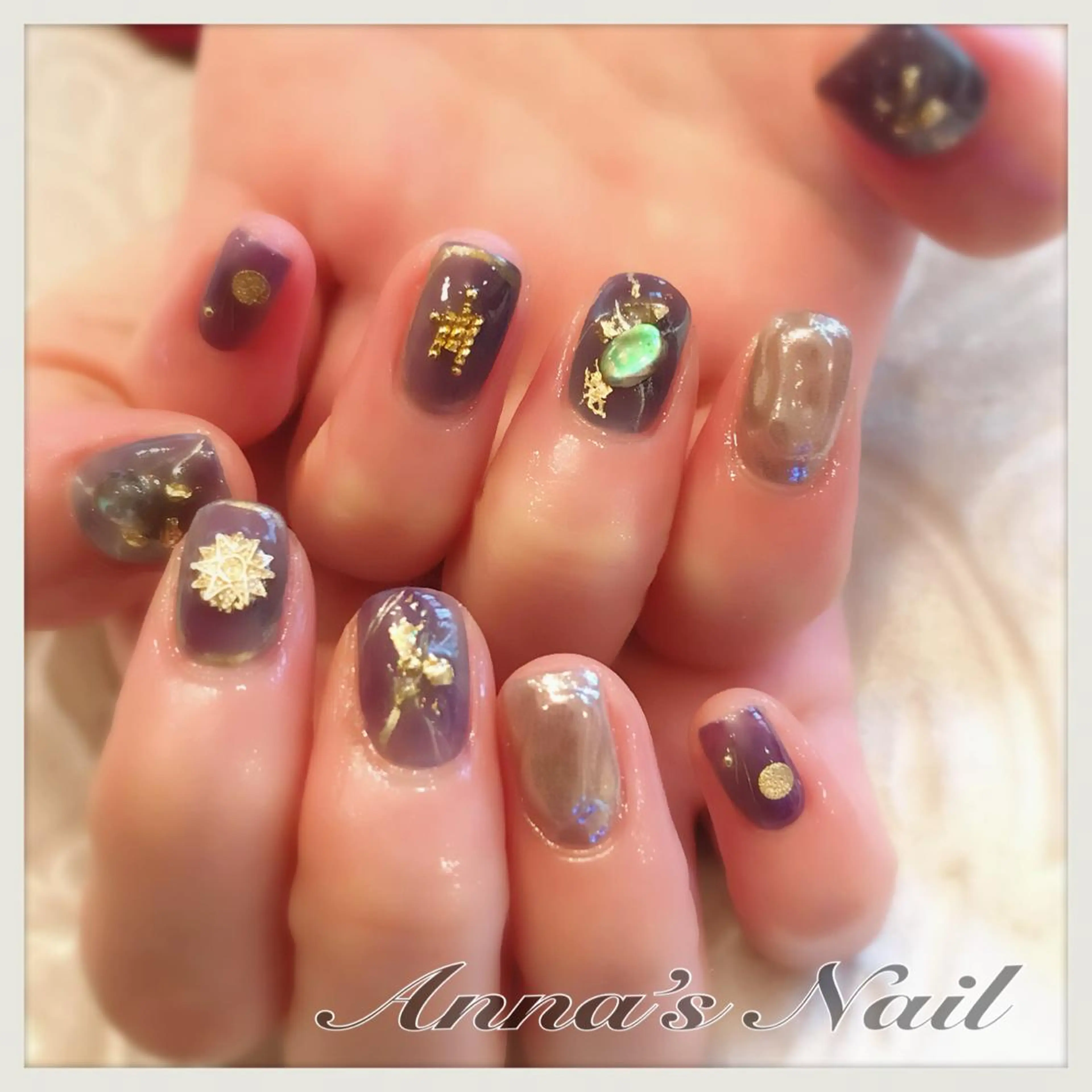 ネイル ミラーネイル ニュアンスネイル Anna’s Nail所属・清口 杏奈のネイルデザイン