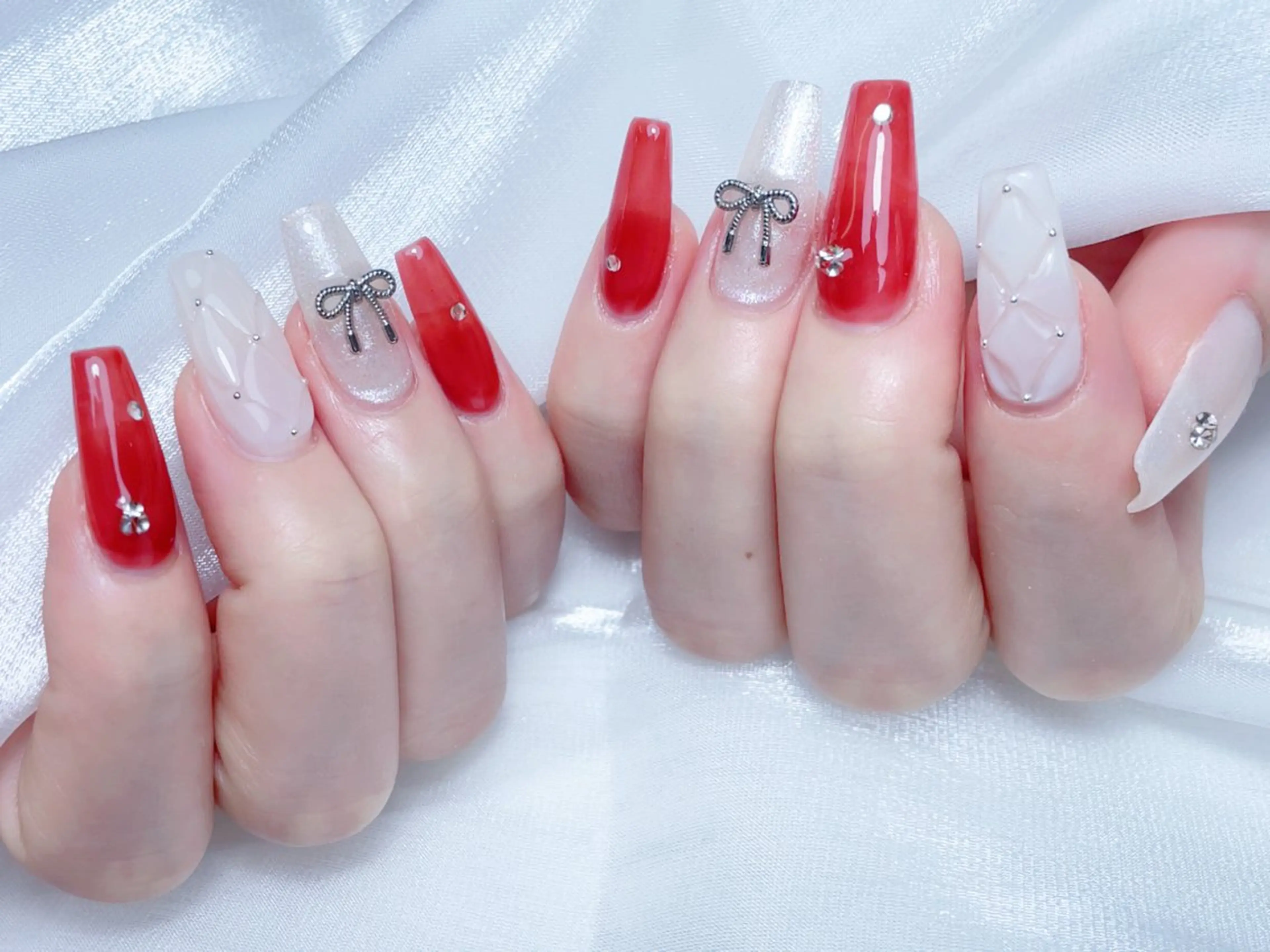 ネイル ハンドネイル M🌷nail 長さだし専門店のネイルデザイン