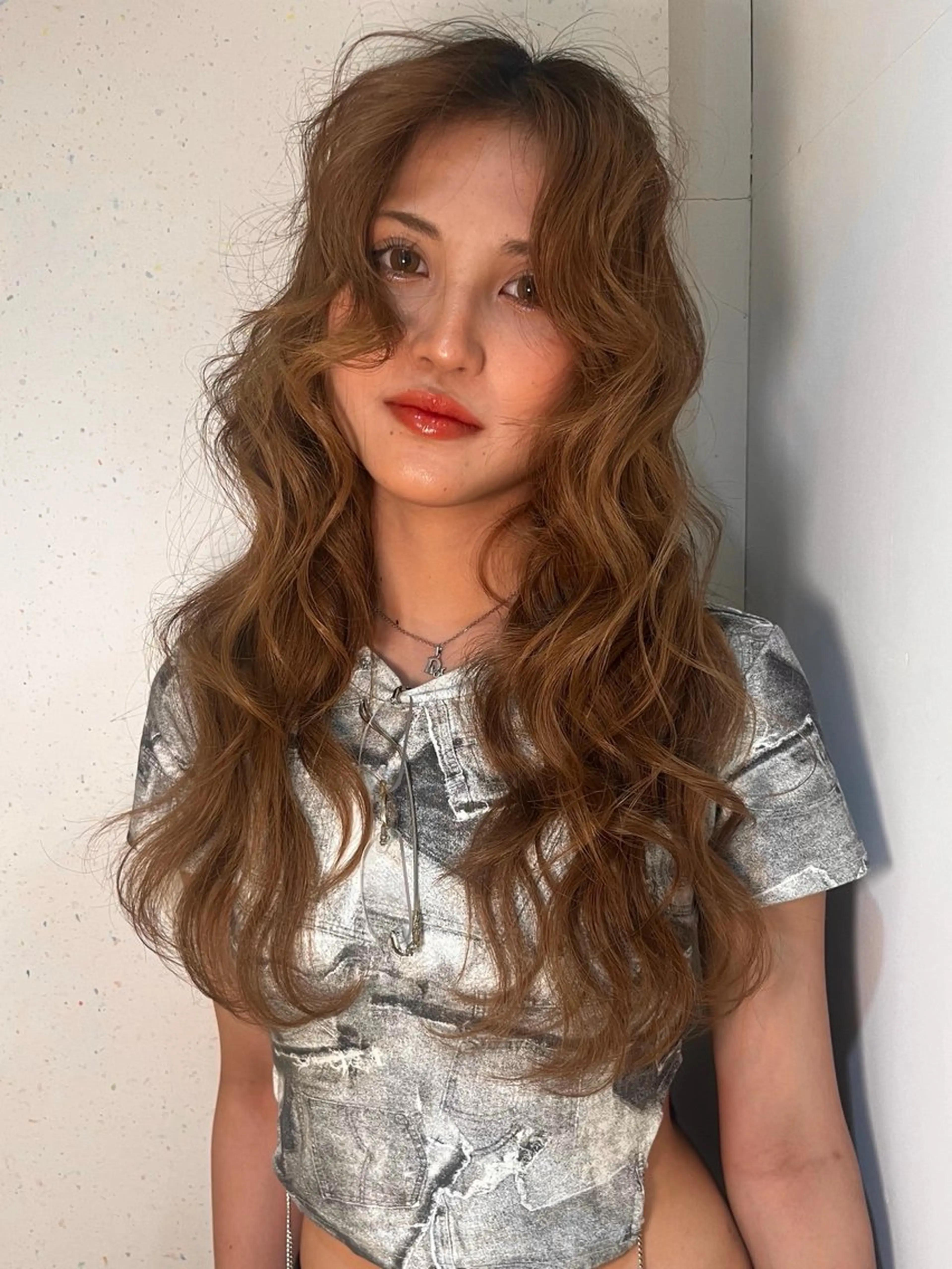 カラー ヘアカラー トリートメント ness 一花のヘアスタイル