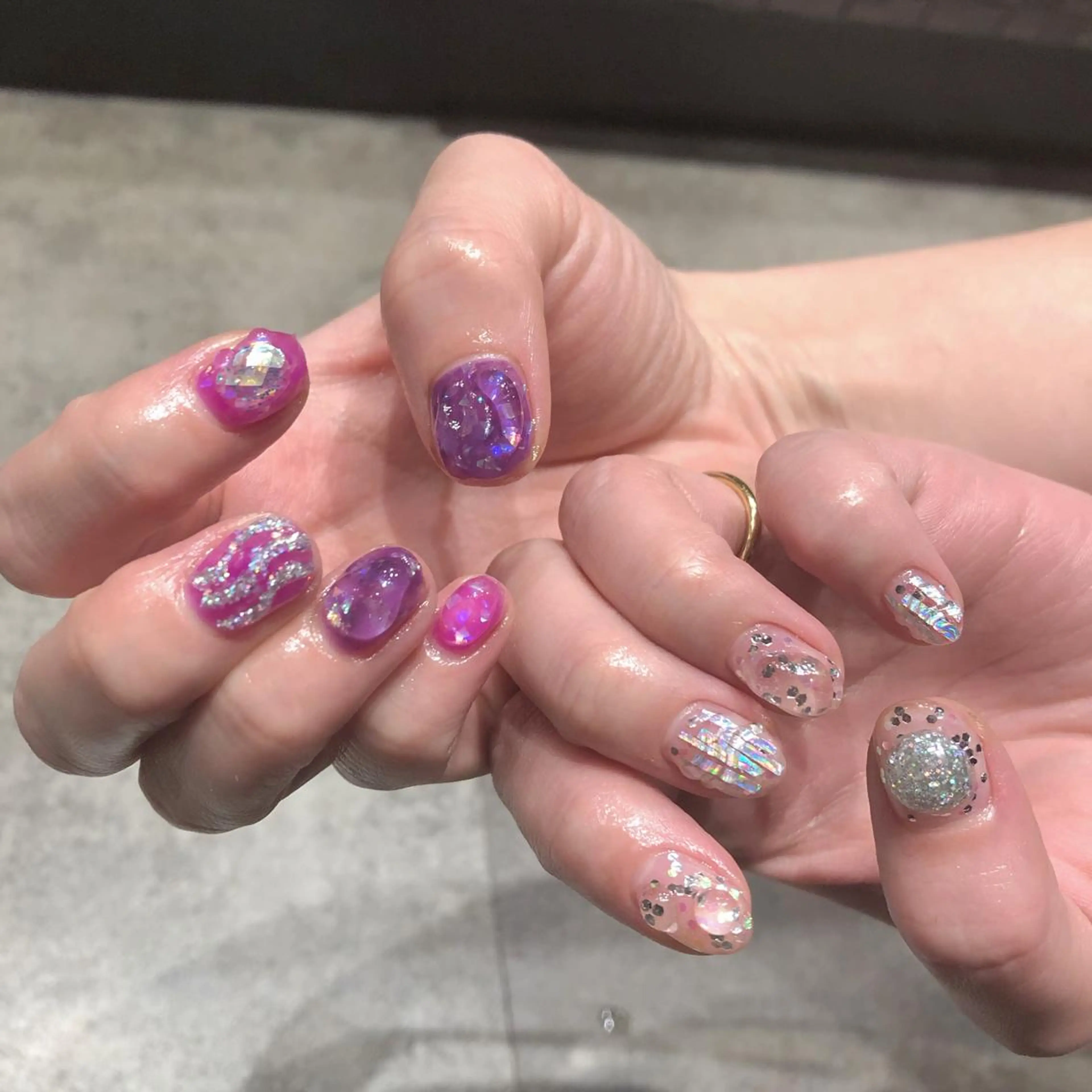 ミディアム カラー ヘアアレンジ yoshino yukoのマツエク・マツパデザイン