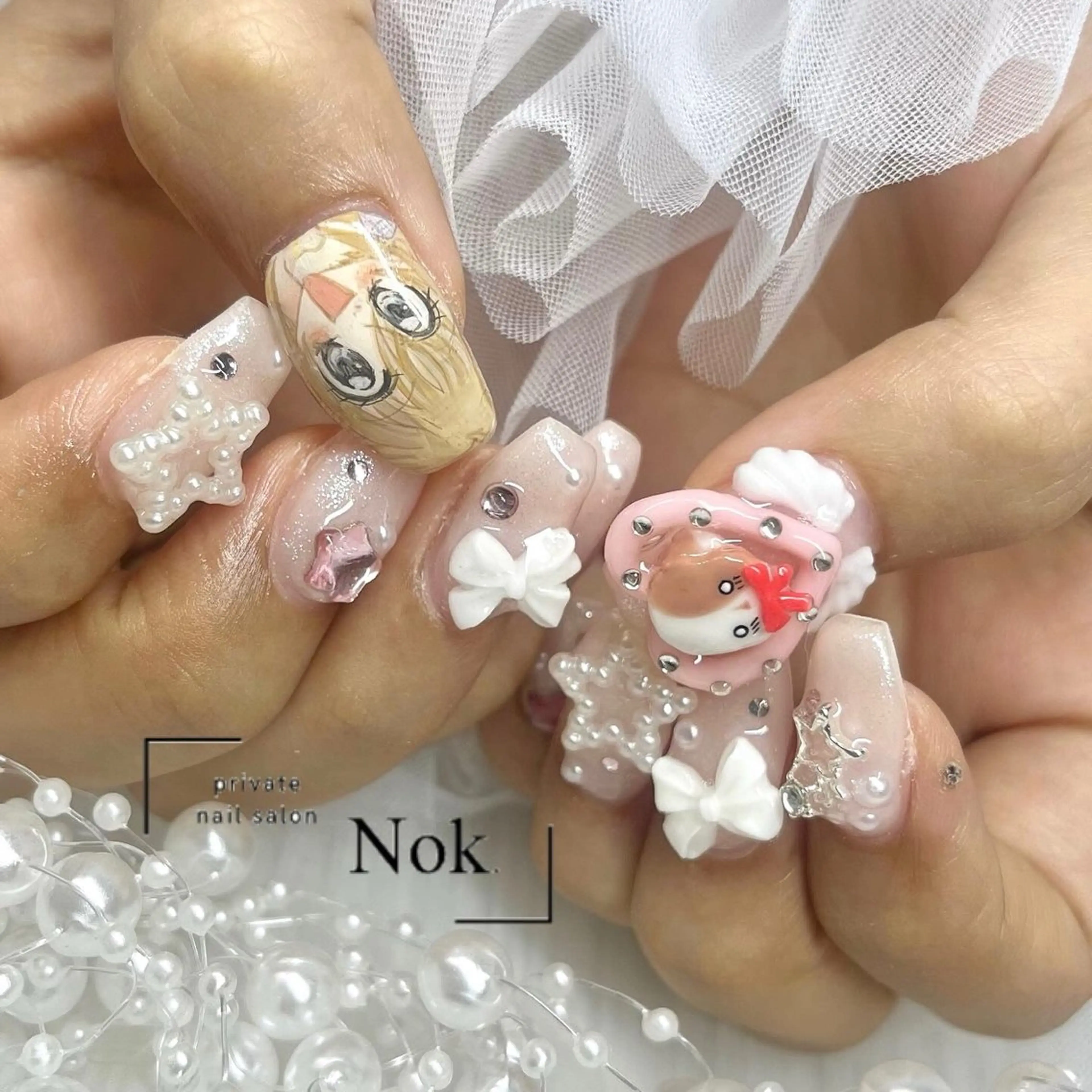 ネイル ハンドネイル 池袋痛ネイル Nok. 渡辺のネイルデザイン
