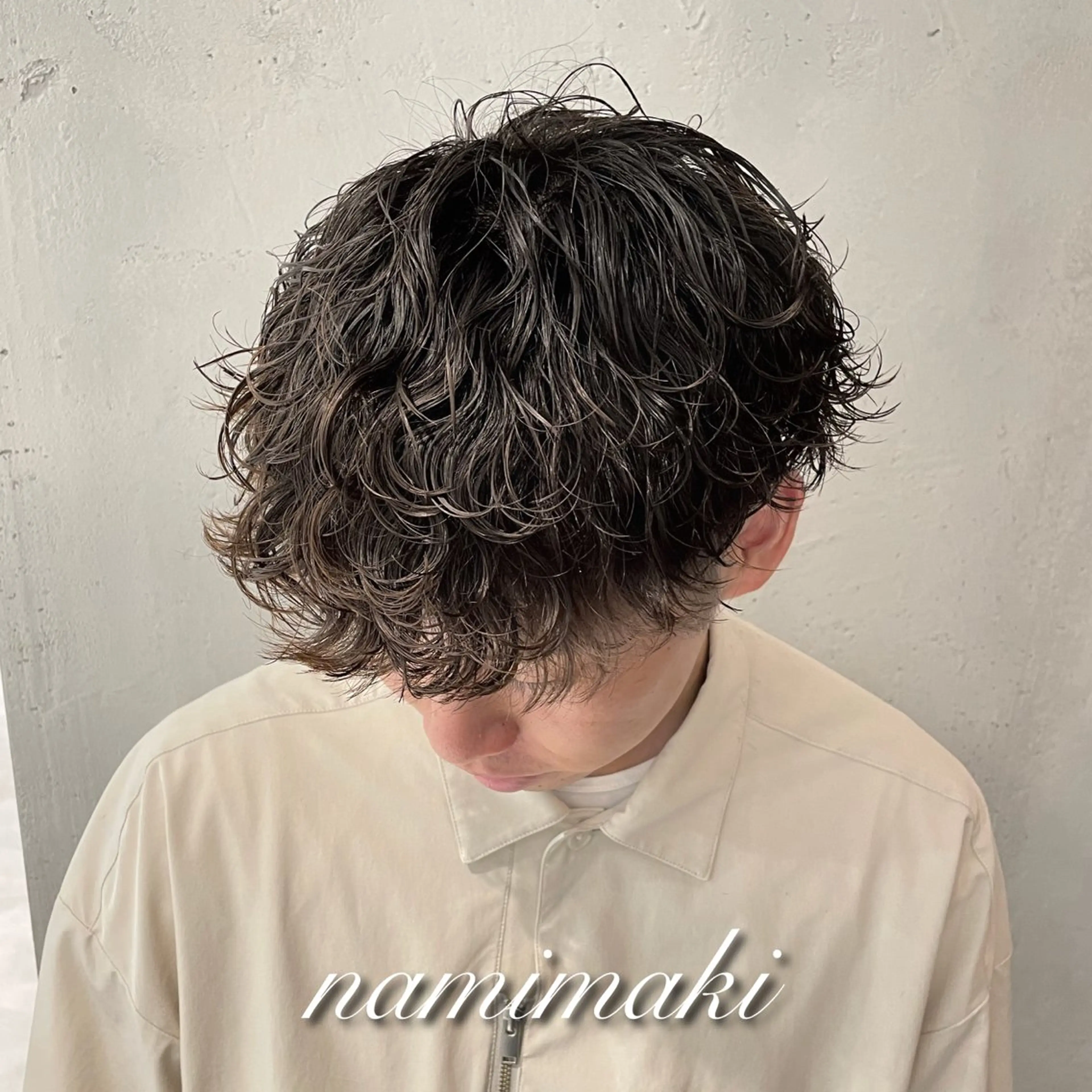 パーマ メンズ カット パーマ 横浜メンズパーマ🔥 大野賢人のヘアスタイル