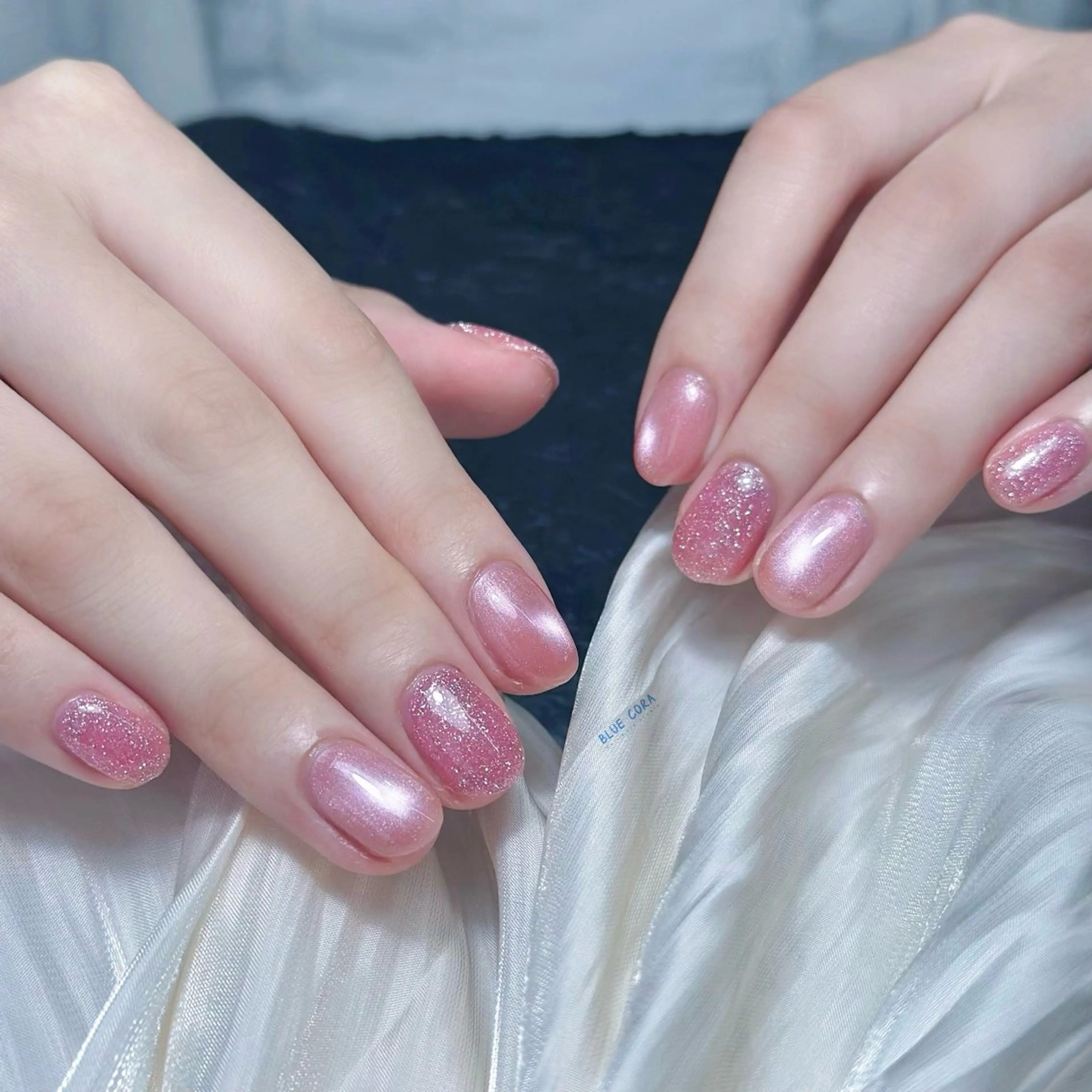 ネイル フラッシュネイル マグネットネイル ハンドネイル ハンドケア BLUE CORAのネイルデザイン