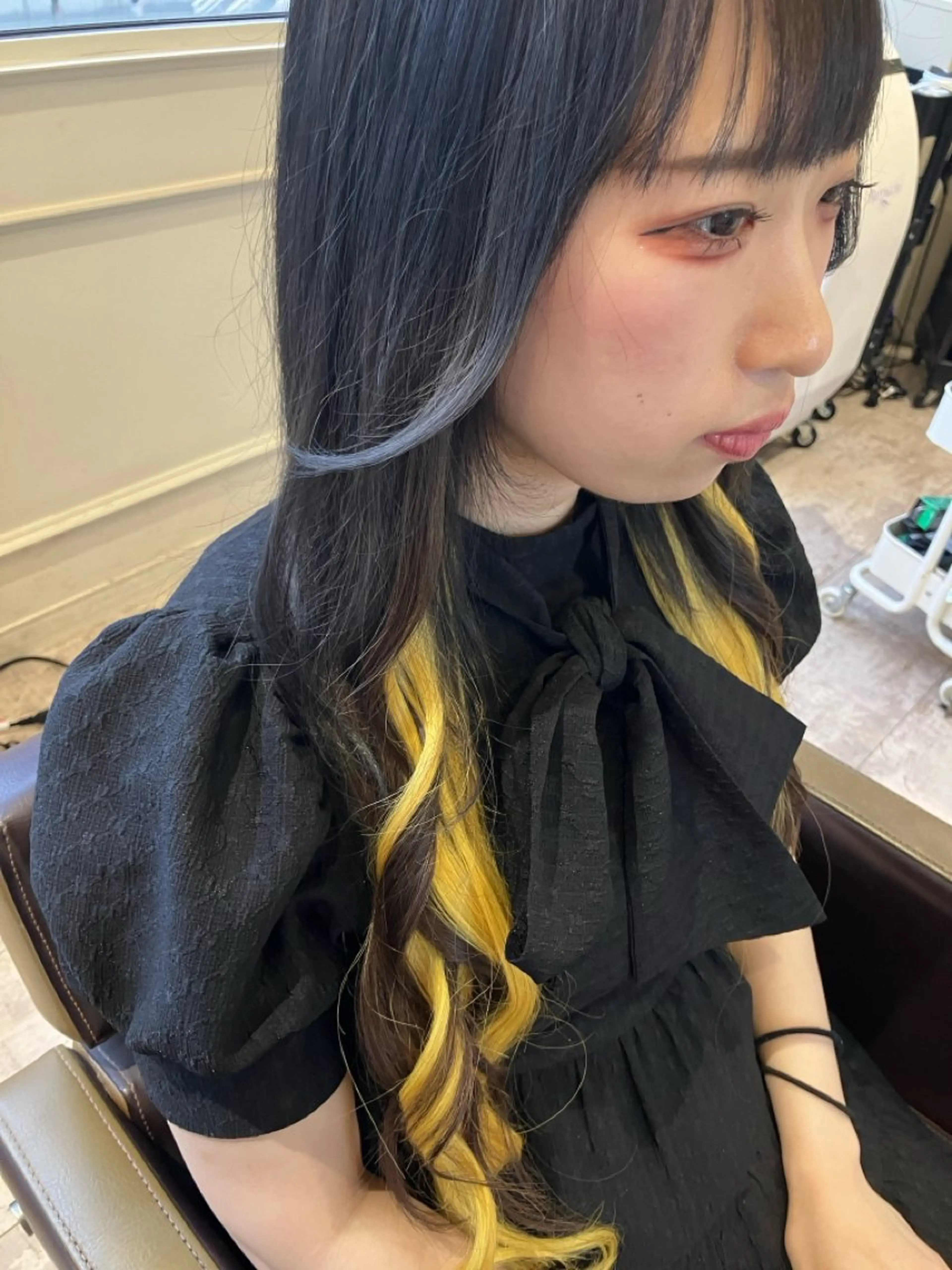 セミロング エクステ エクステブリーチ矯正 griFFicaのヘアスタイル