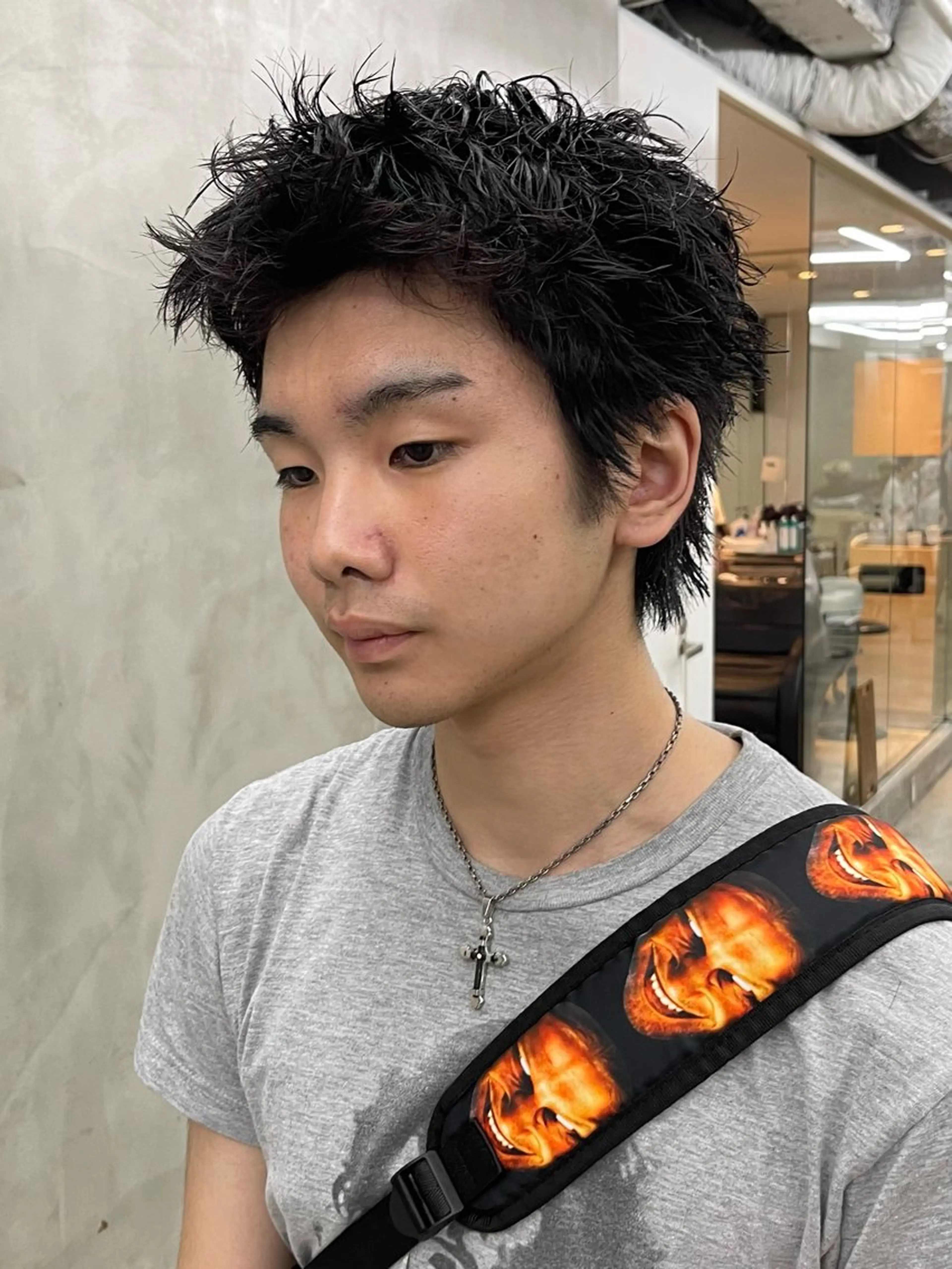 ミニモ学割〖カット+ピンパーマ〗 ⚡️¥8800⚡️ スパイキーショート/無造作ヘア/メンズカットパーマの写真