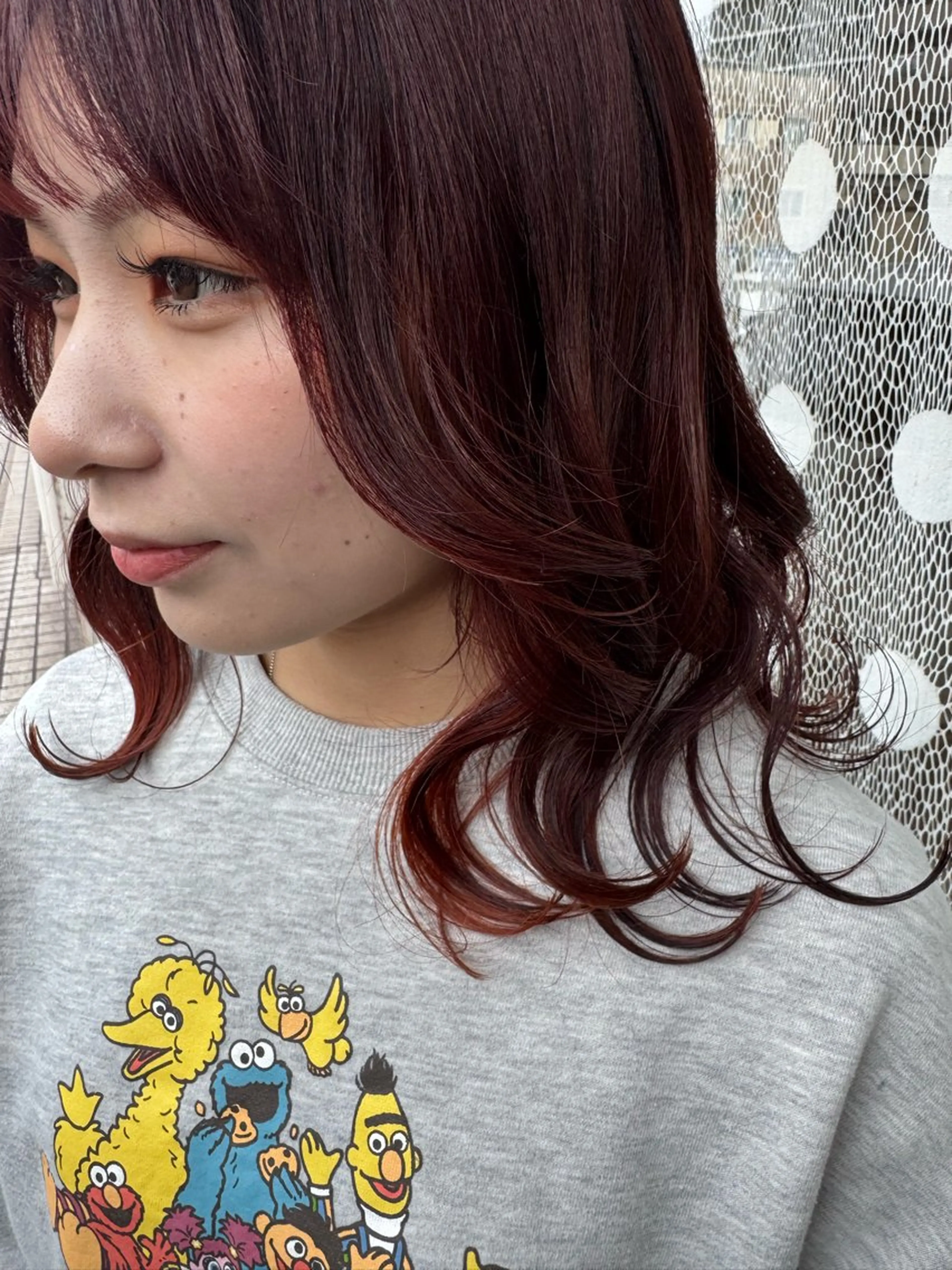 ミディアム カット ヘアカラー トリートメント 古澤 あかねのヘアスタイル