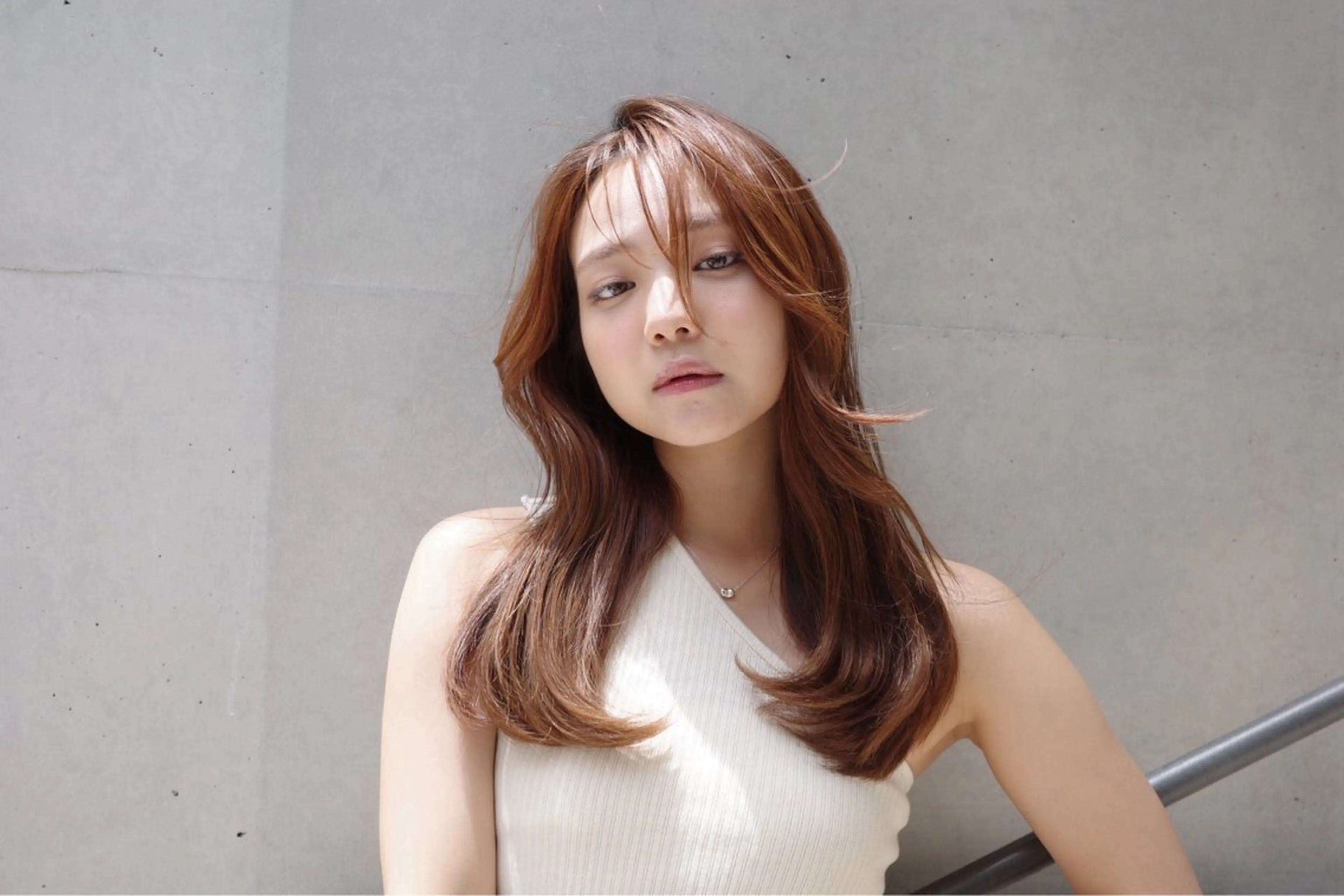 ロング トリートメント ヘアカラー トリートメント 韓国ヘア/ 髪質改善特化谷名勇輝のヘアスタイル