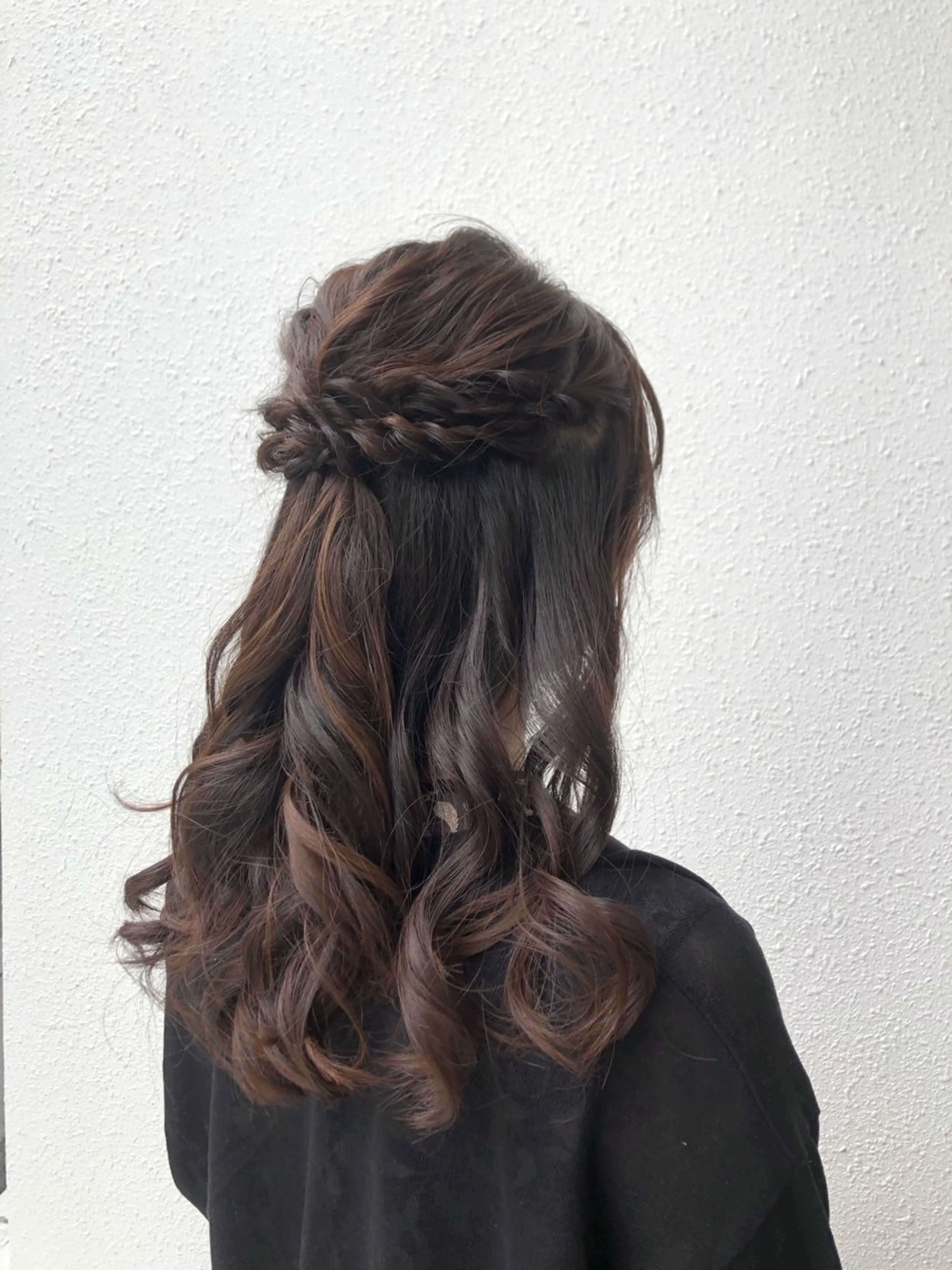 ロング ヘアアレンジ ハーフアップ 💙あかみね 💙（mine）のヘアスタイル