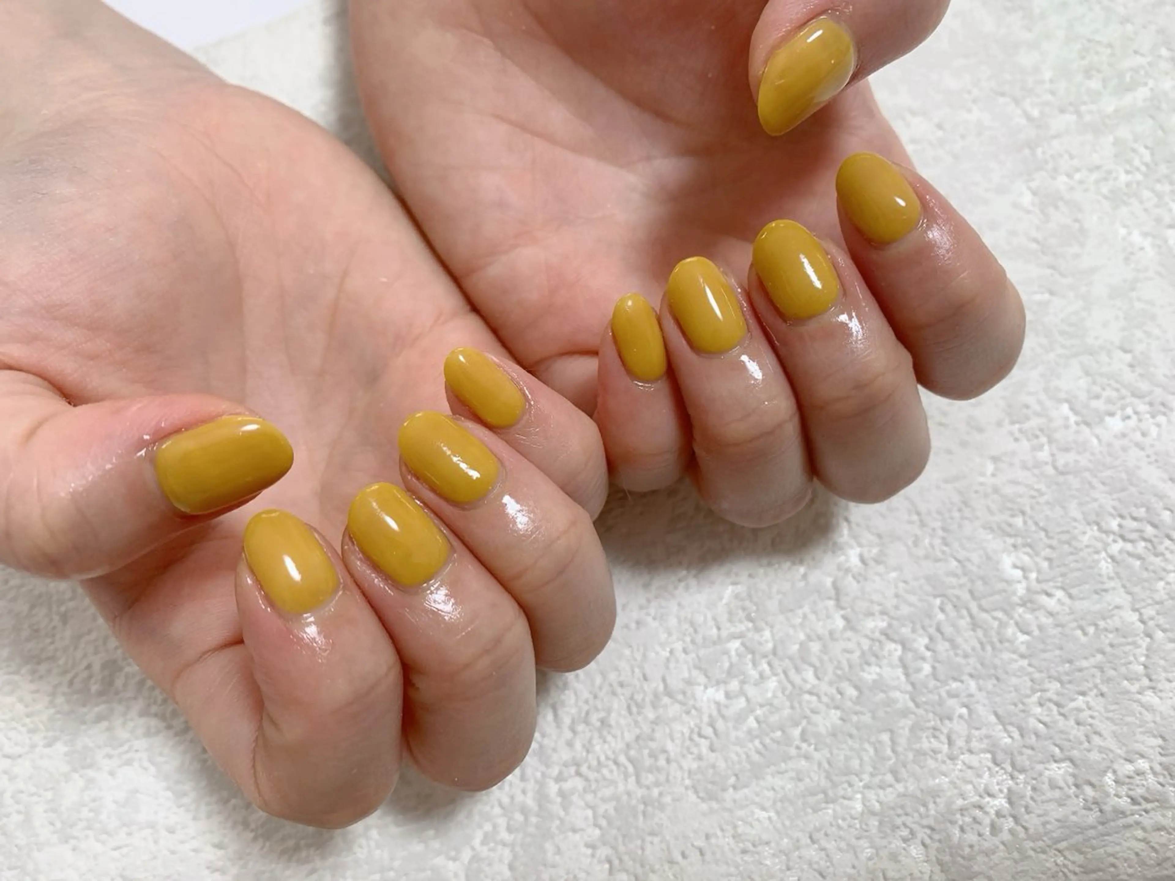 ネイル ジェルネイル メンズネイル ワンカラーネイル パラジェル 春ネイル kiki nail たまプラーザのネイルデザイン