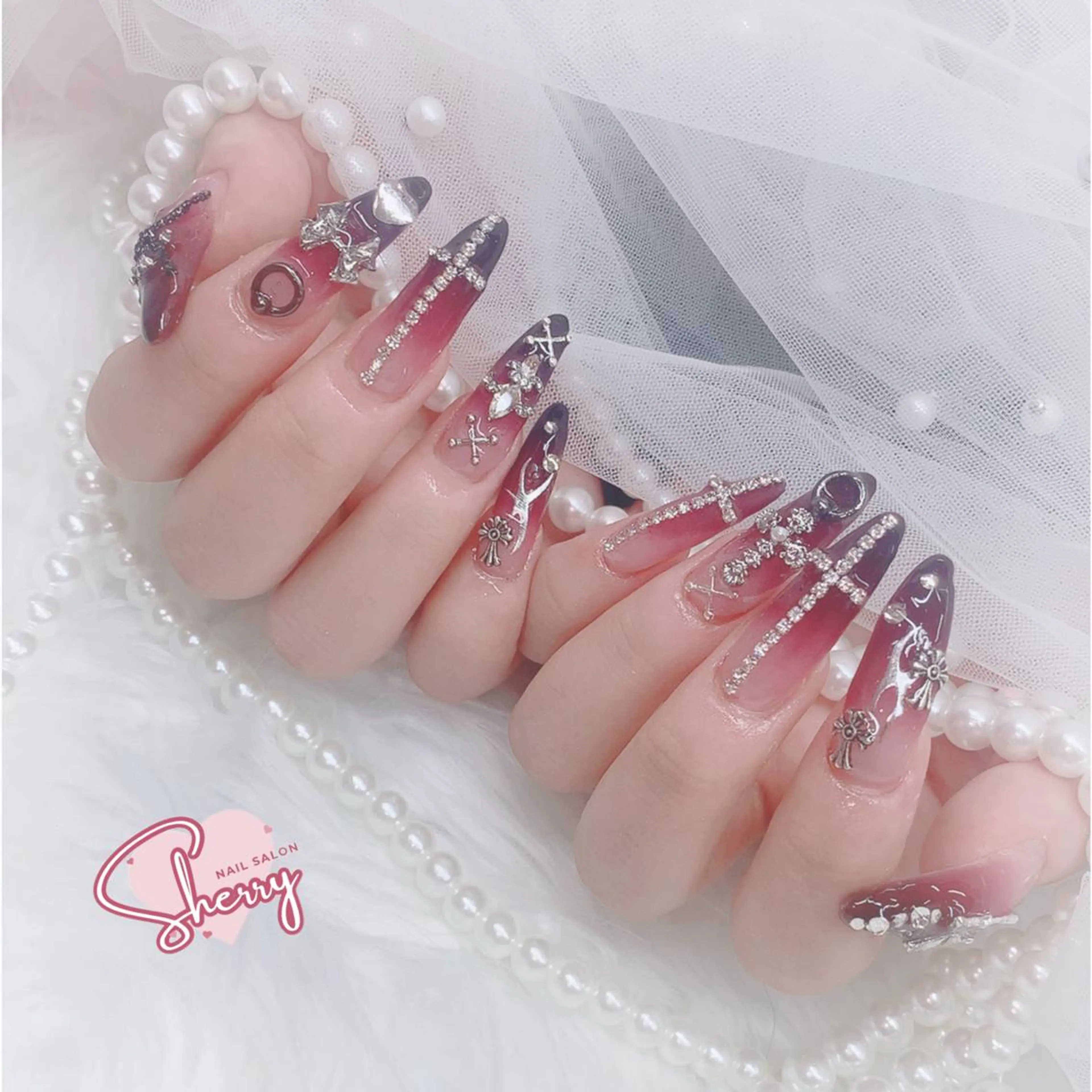 ネイル アートネイル チークネイル フットネイル ジェルネイル キラキラネイル moe自宅ネイルサロン所属・萌 自宅ネイルサロンのネイルデザイン