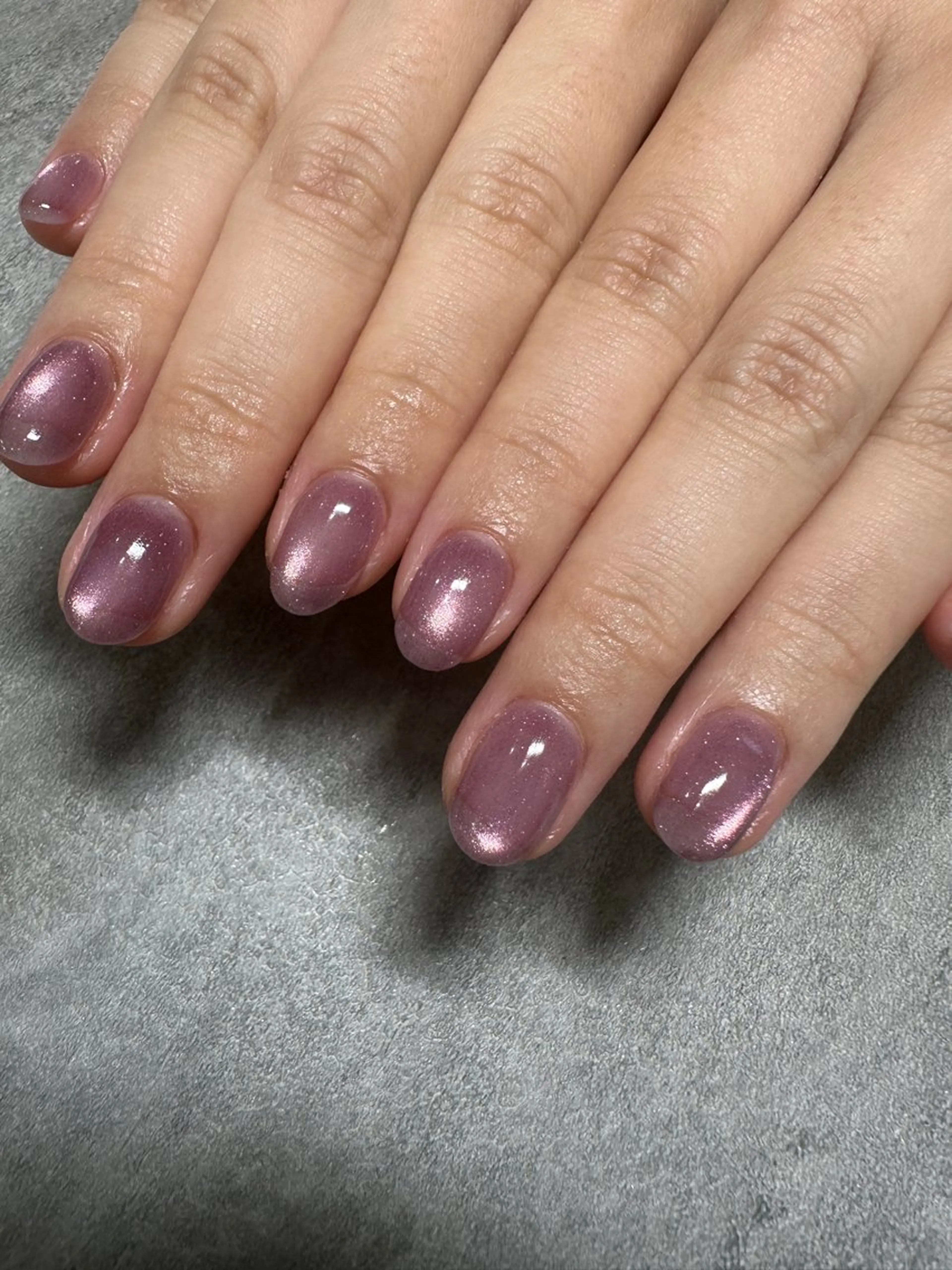 ネイル パープル ルミエナ銀座 MUKAEDAのネイルデザイン