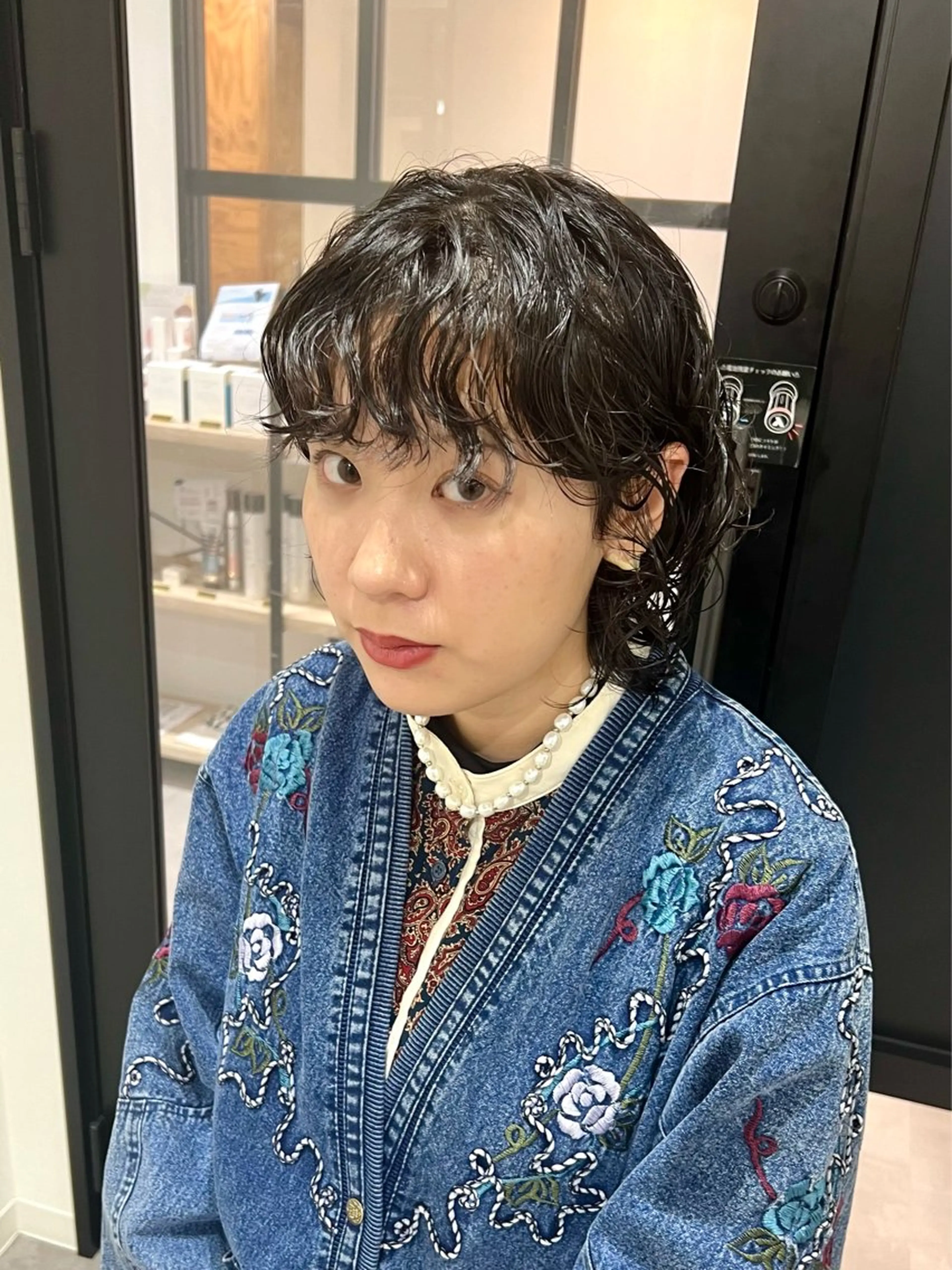 ショート ボブ ウルフカット カット パーマ トリートメント しおり/パーマ/ newi町田のヘアスタイル