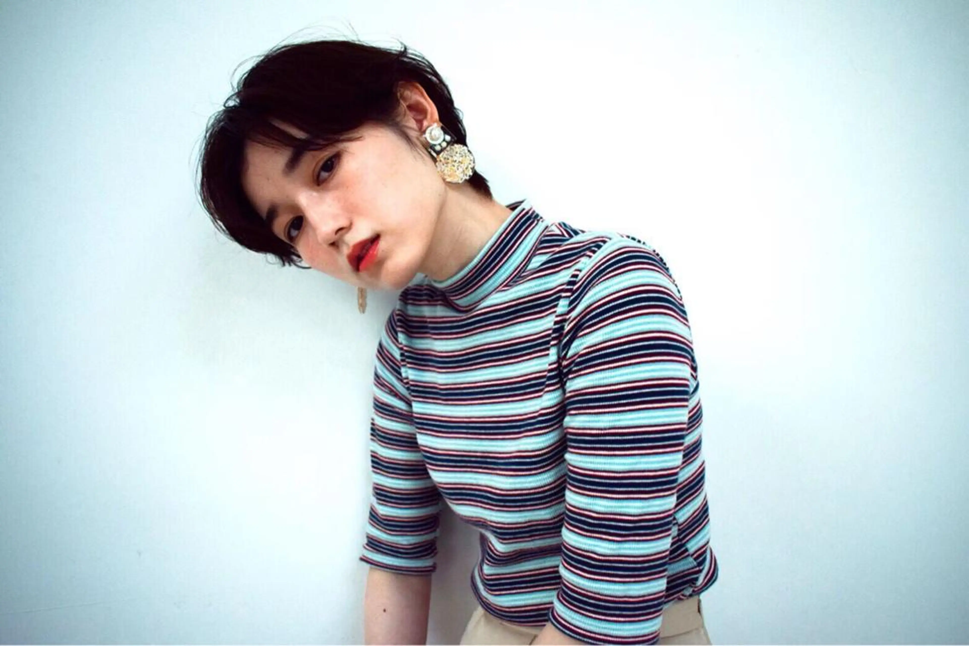 ショート カラー パーマ ヘアアレンジ メンズ キッズ ネイル マツエク・マツパ カット ヘアカラー トリートメント EnBlesS西宮 マンツーマン神道有基のヘアスタイル